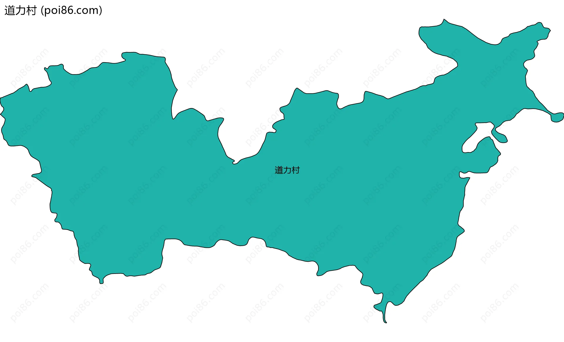 道力村边界地图