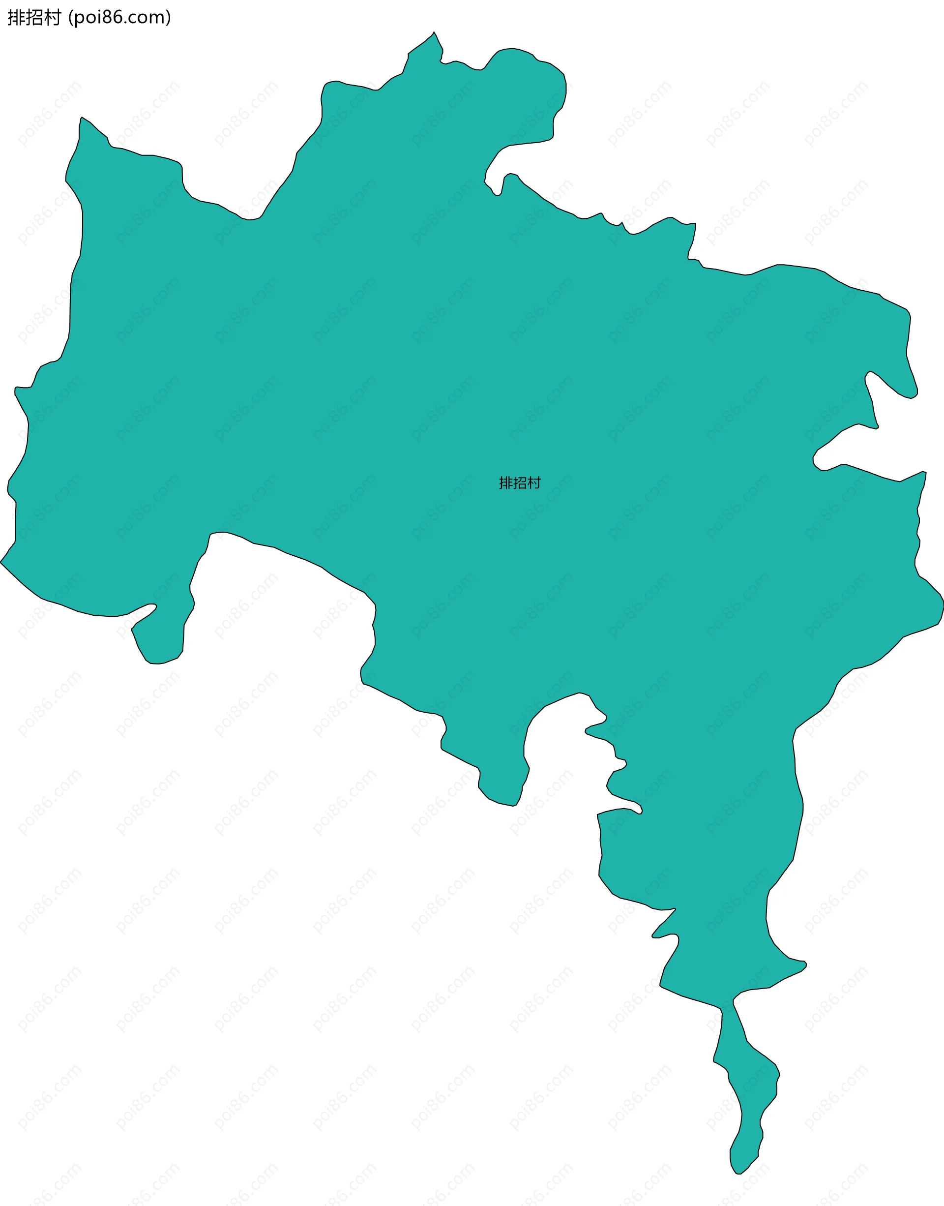 排招村边界地图