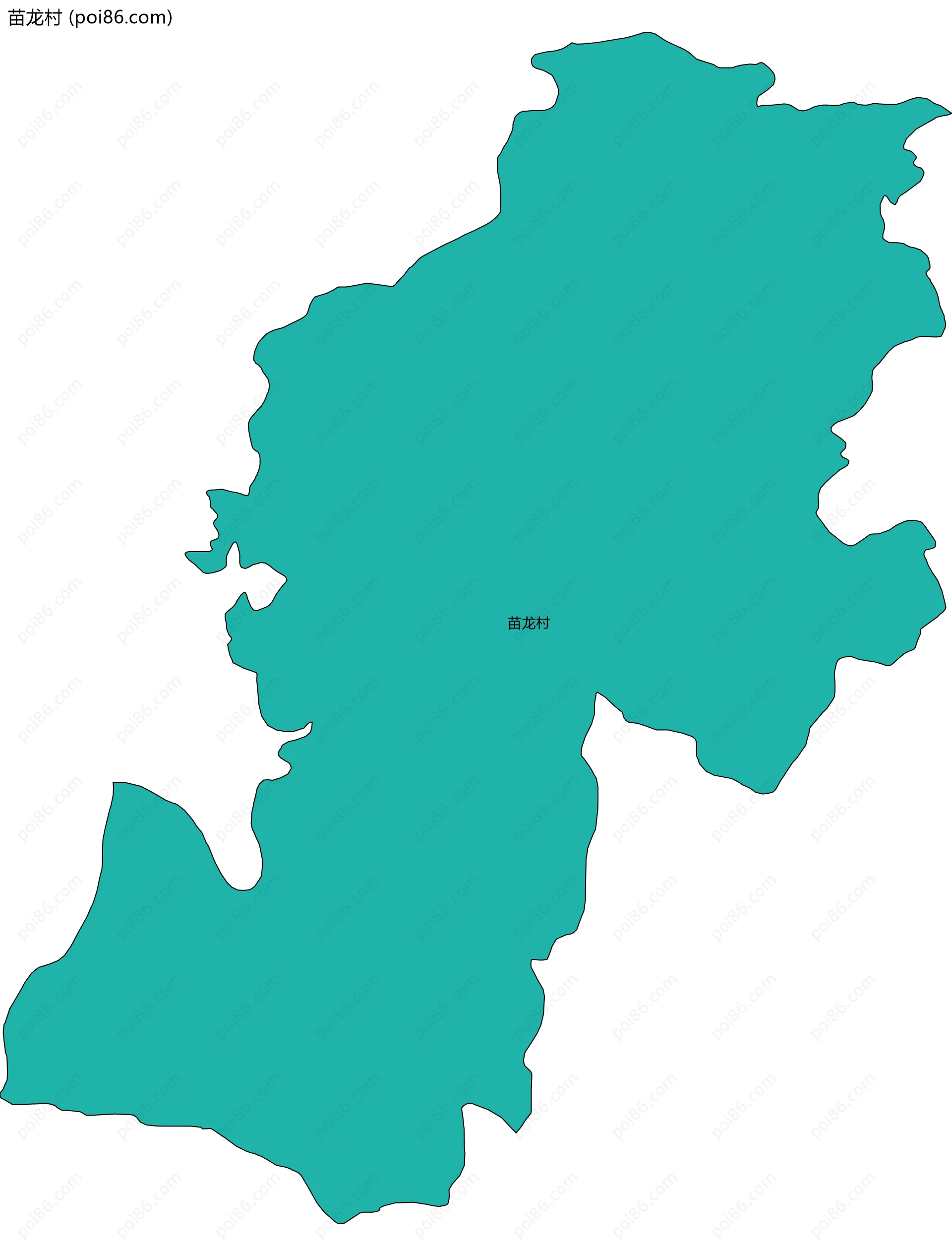 苗龙村边界地图