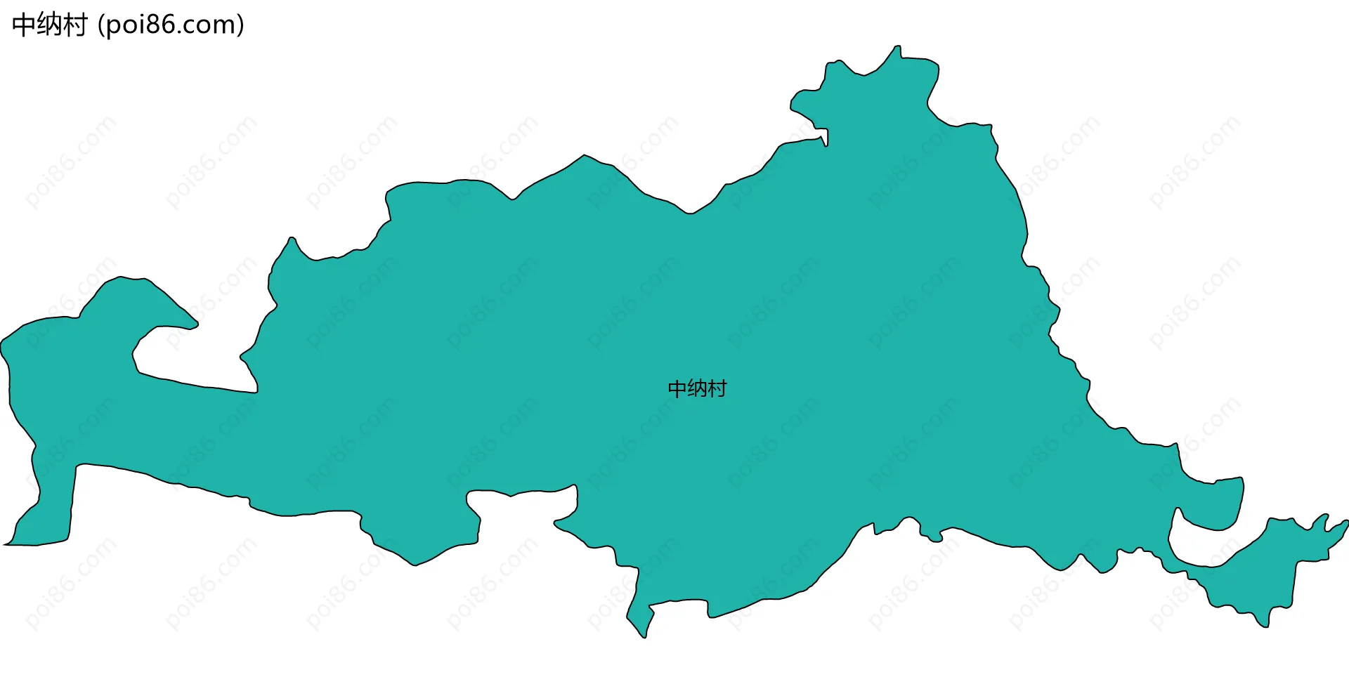 中纳村边界地图