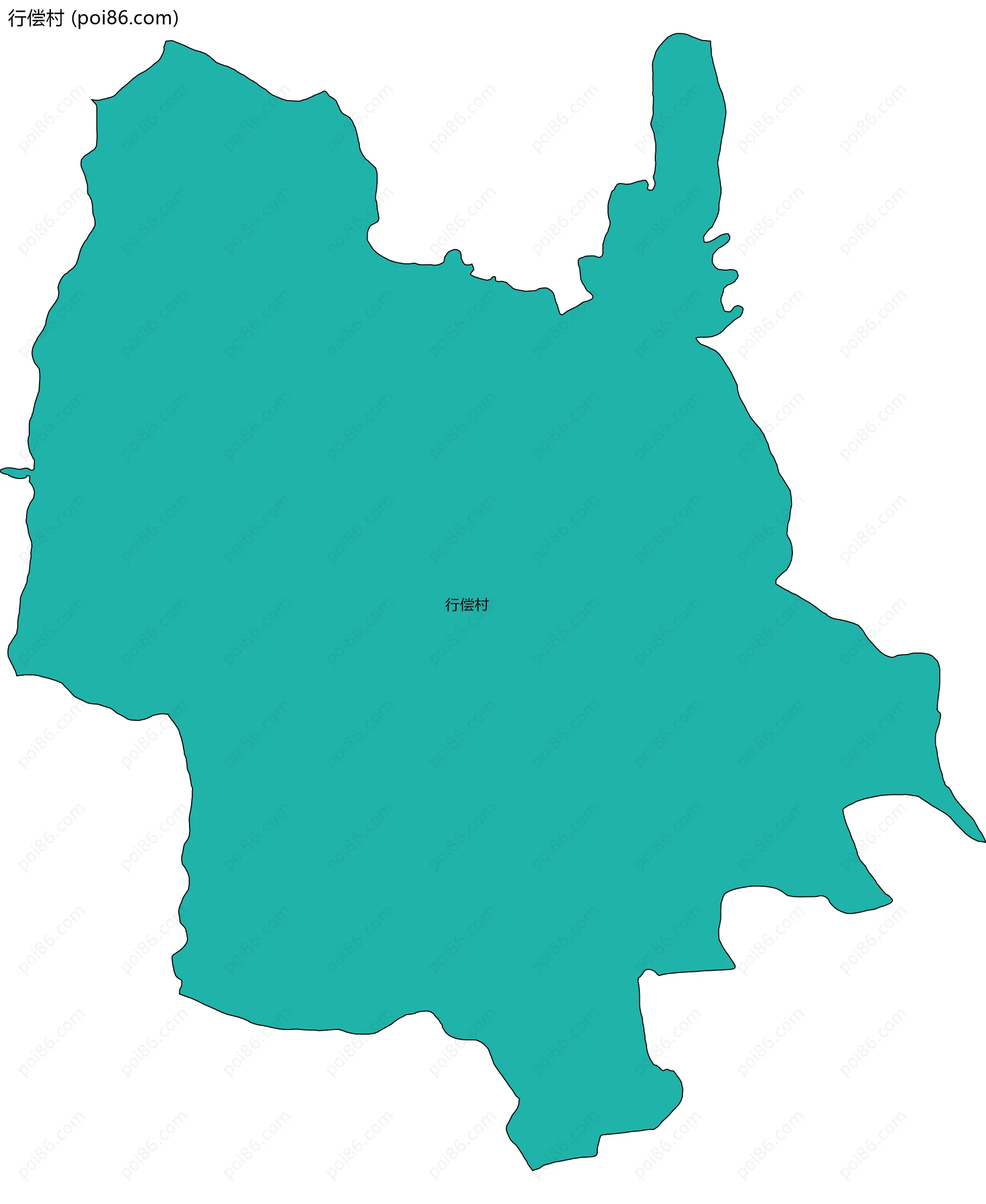 行偿村边界地图