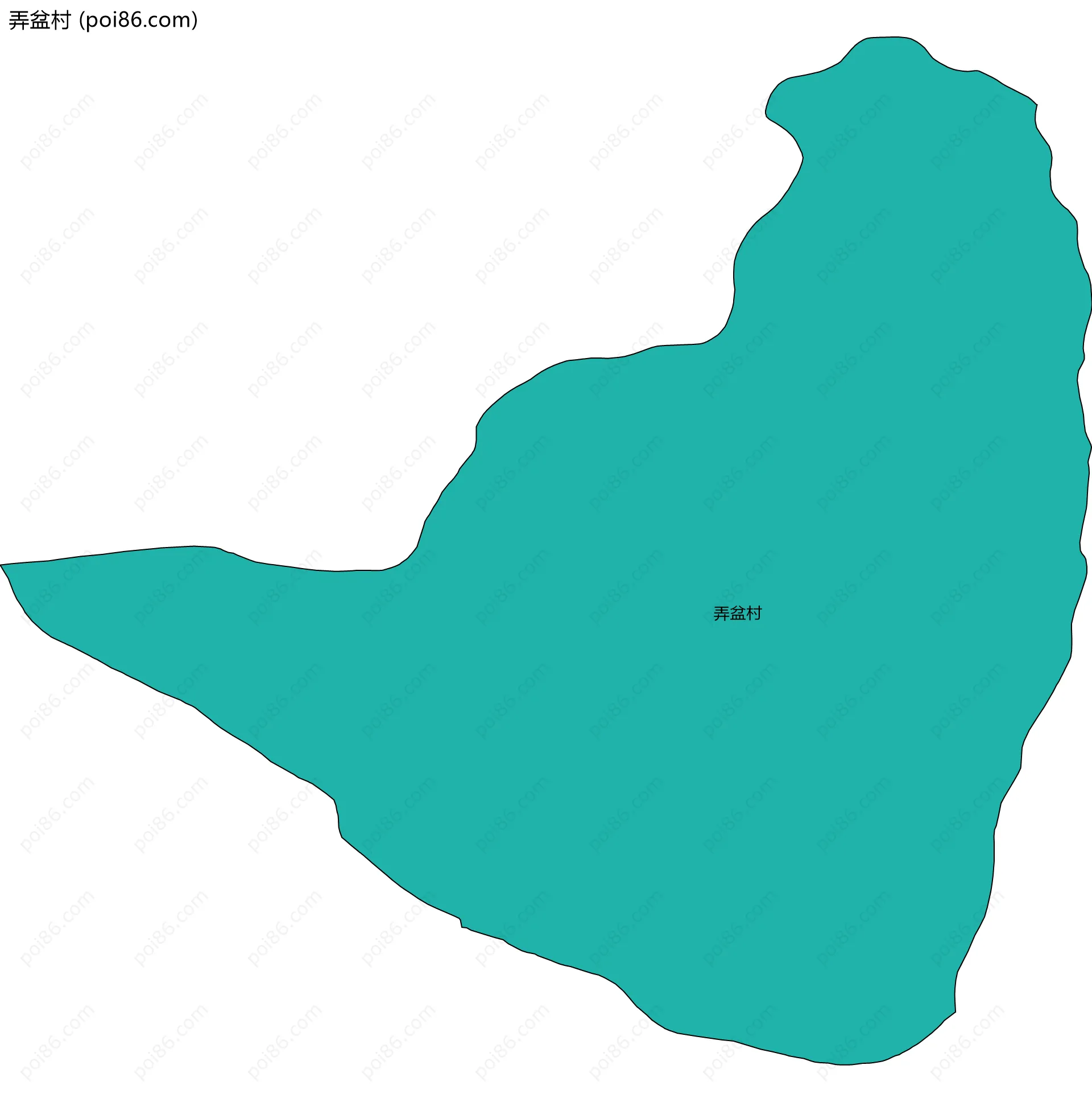 弄盆村边界地图