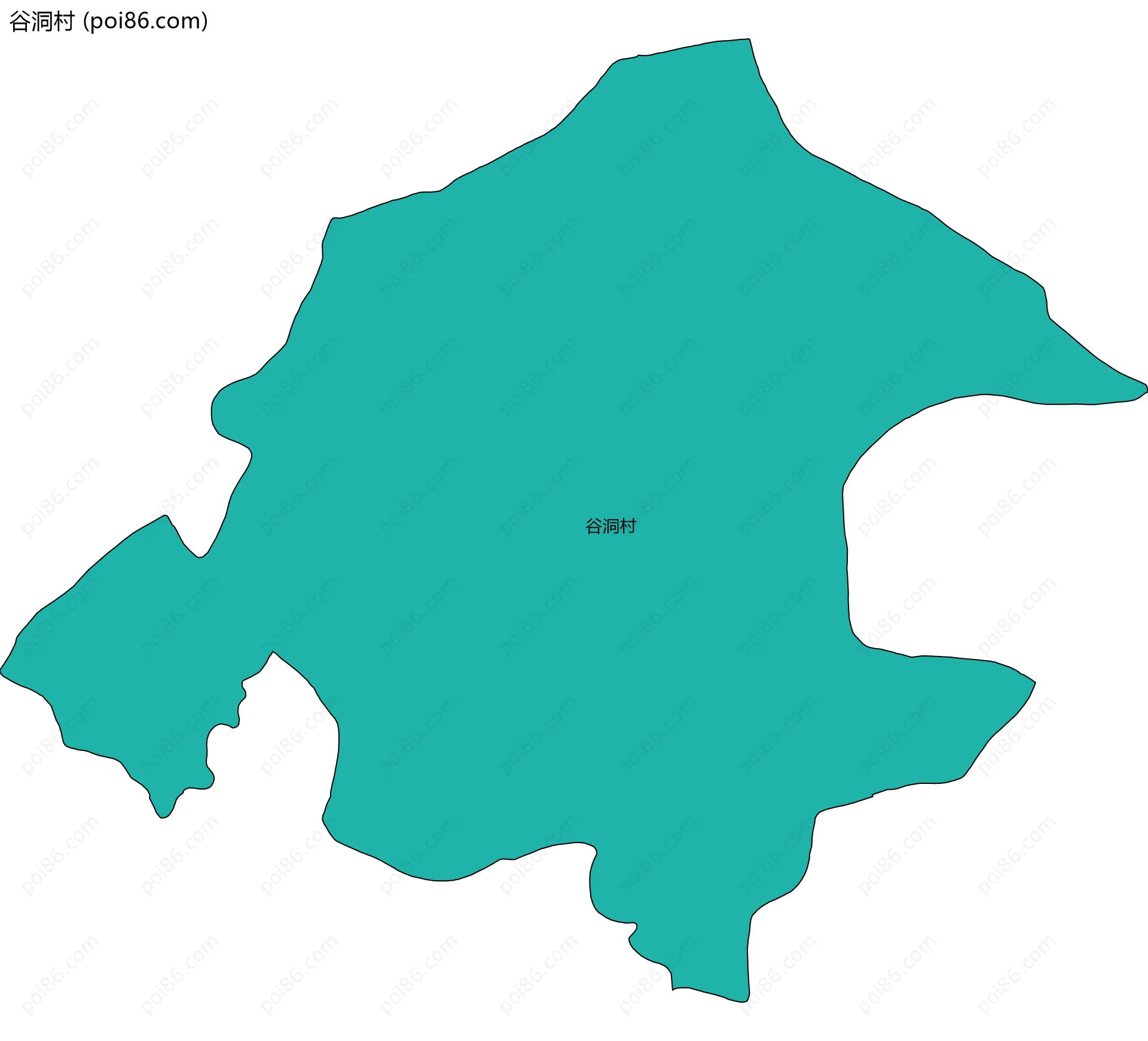 谷洞村边界地图