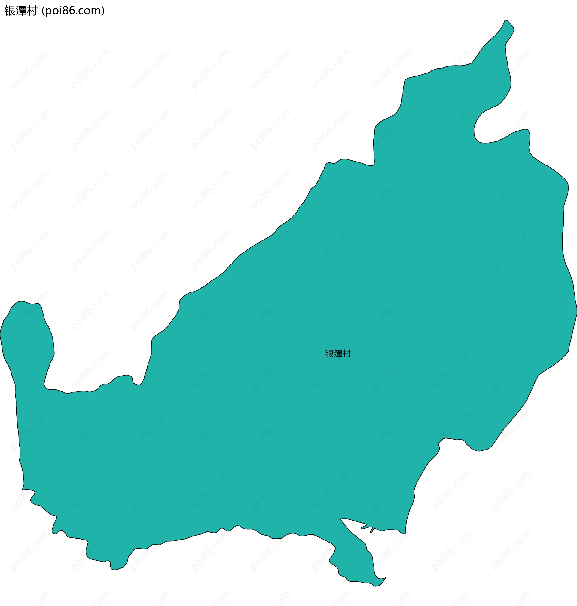 银潭村边界地图