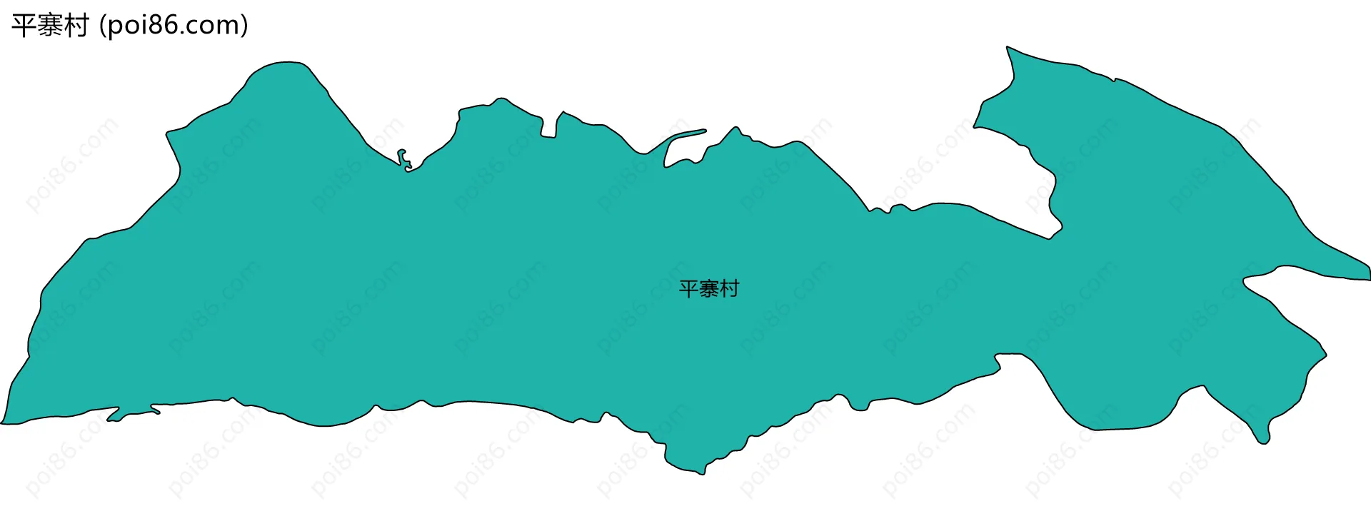 平寨村边界地图