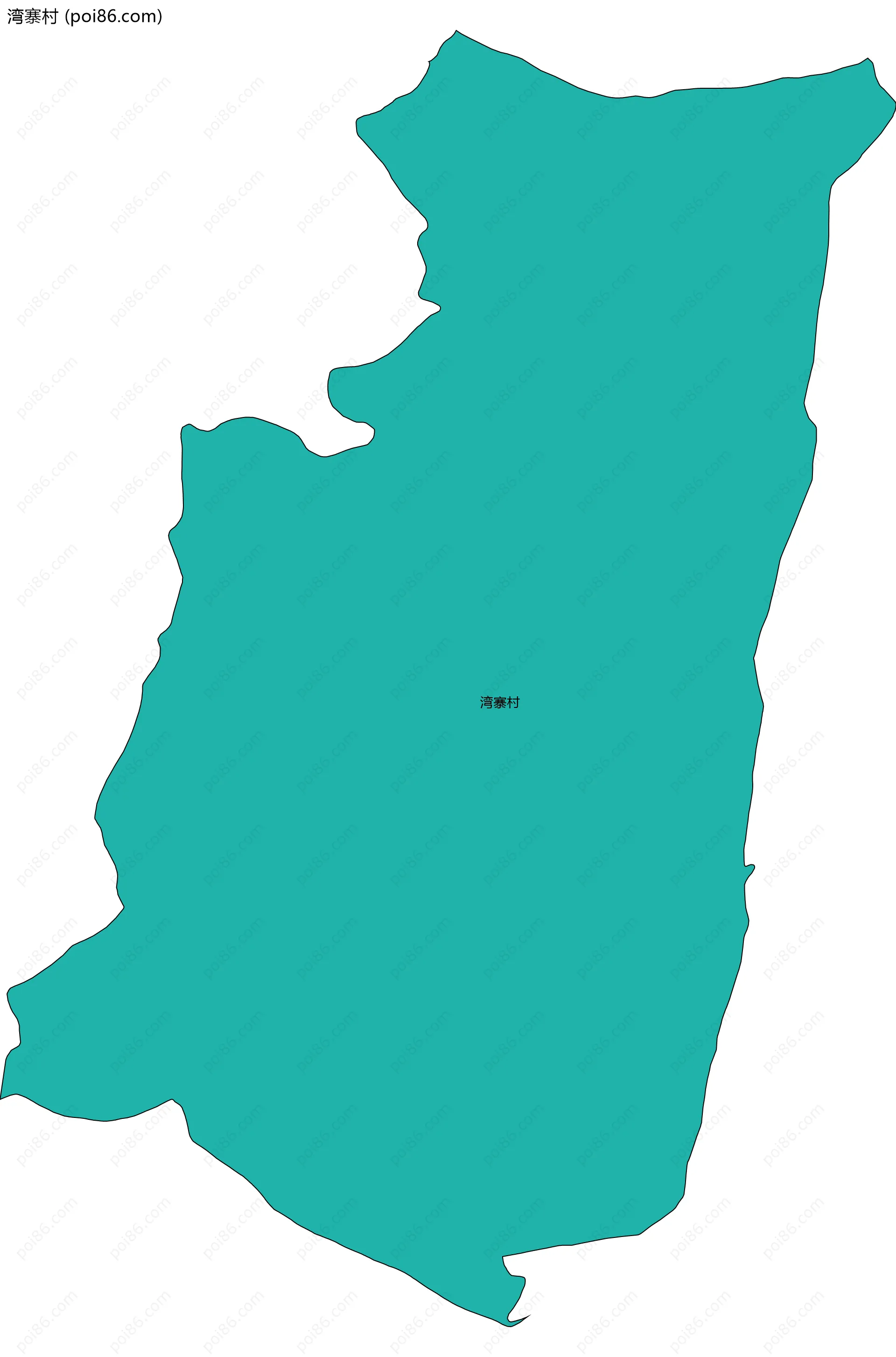 湾寨村边界地图