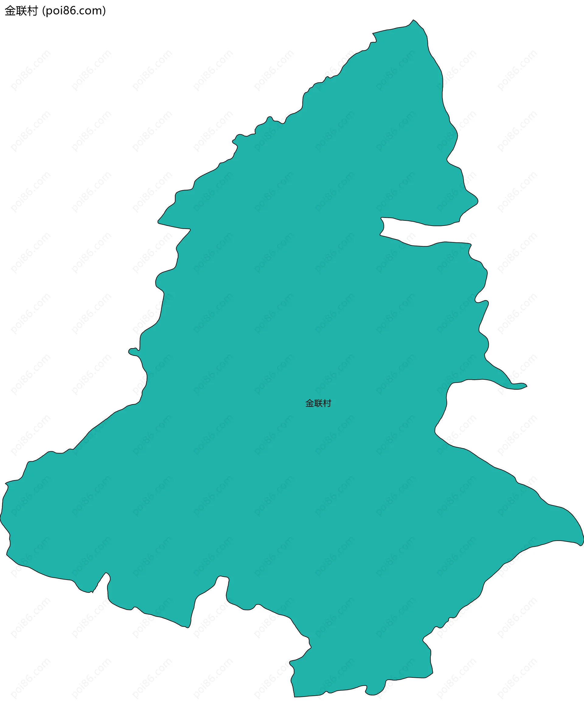 金联村边界地图