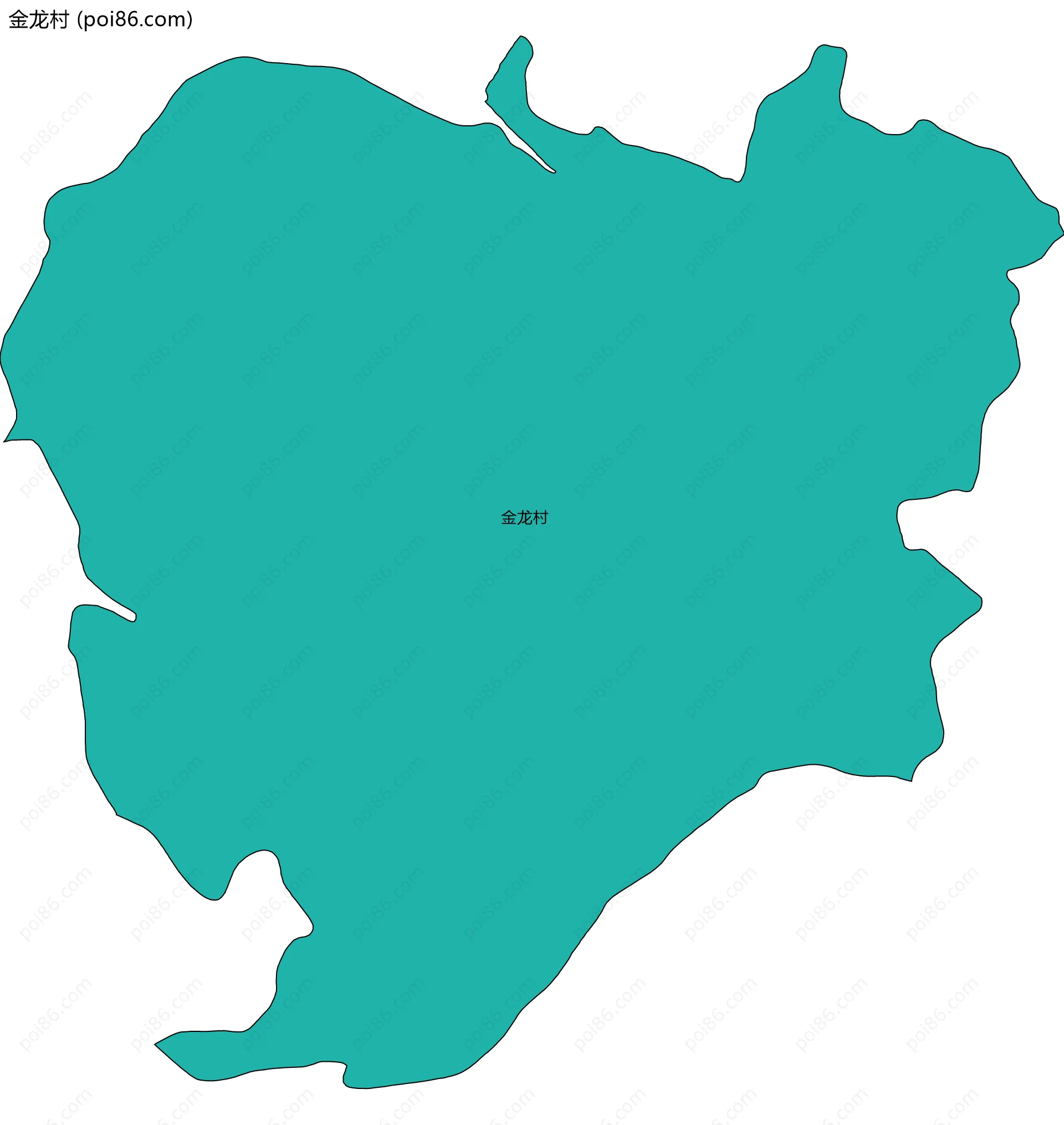 金龙村边界地图