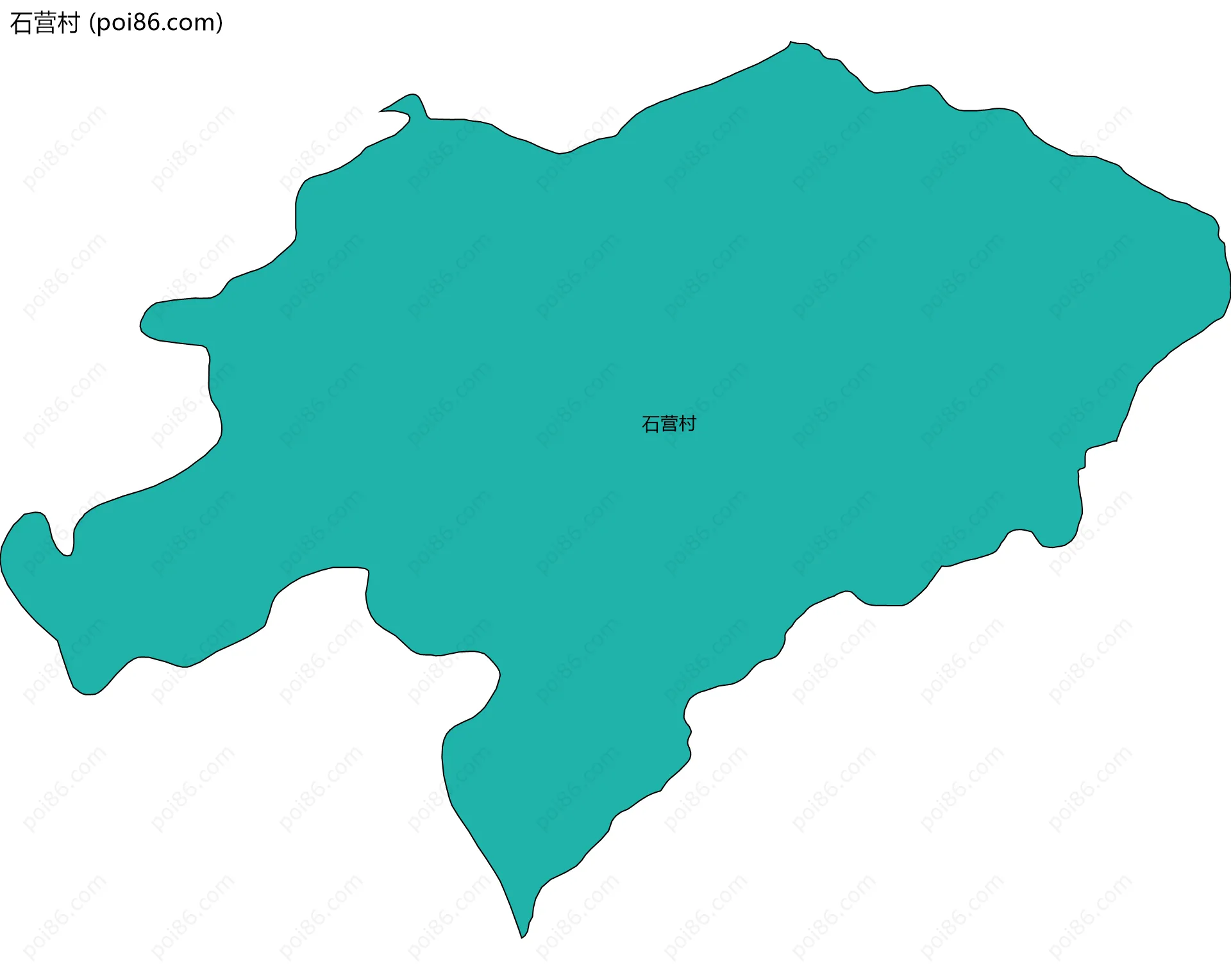 石营村边界地图