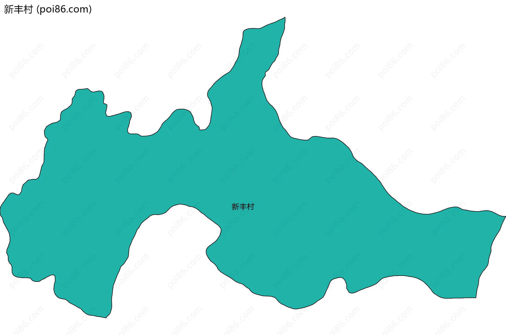 新丰村边界地图