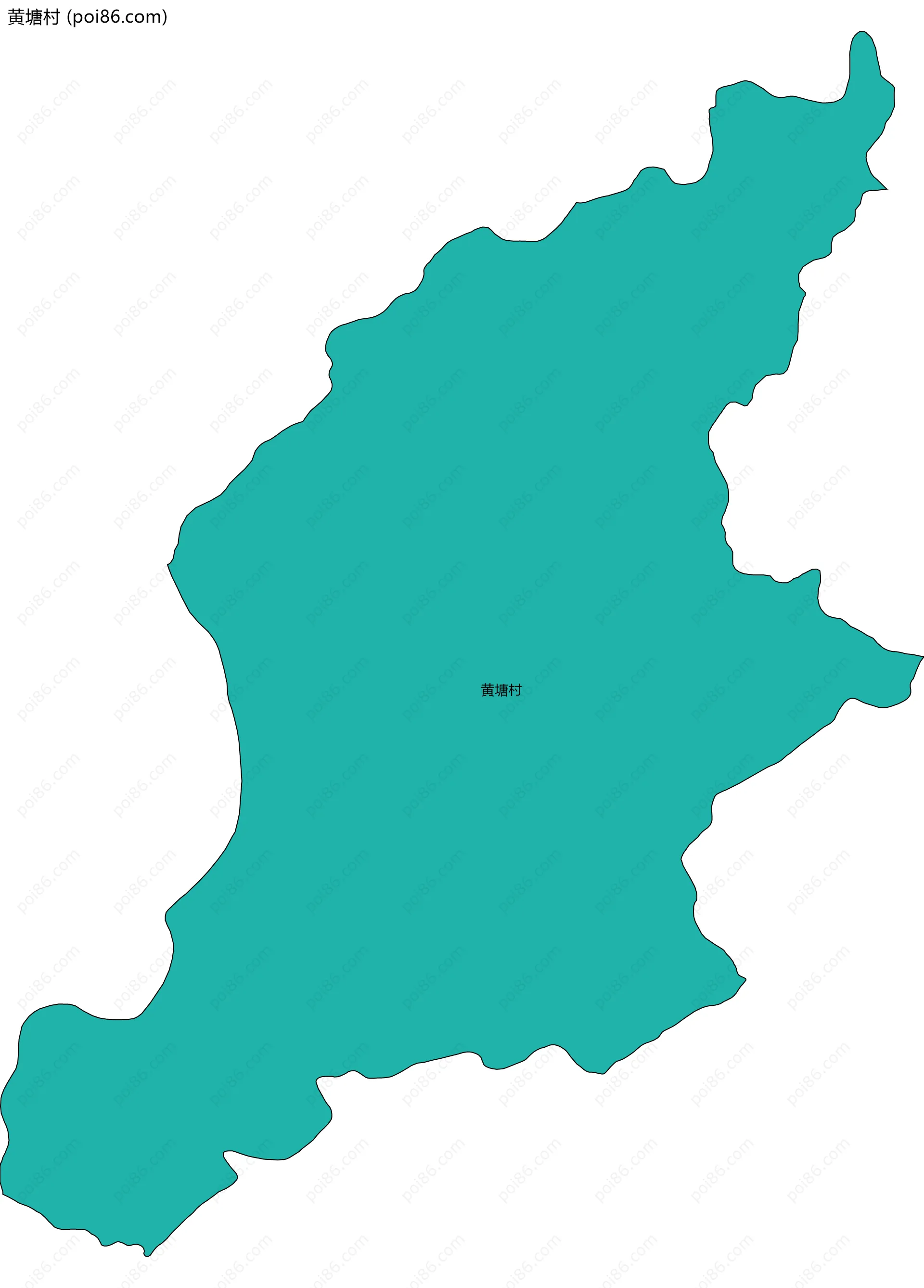 黄塘村边界地图