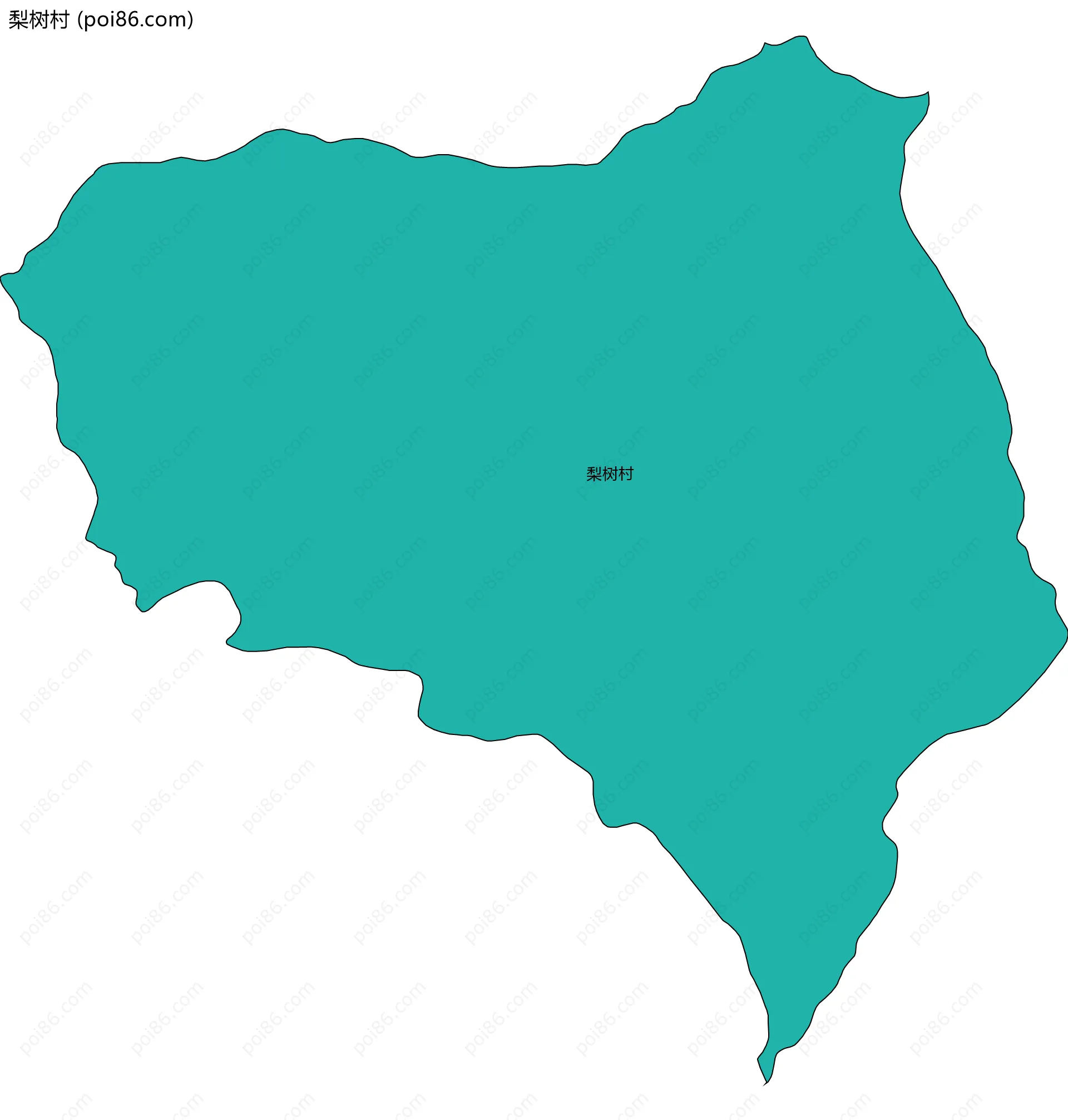梨树村边界地图