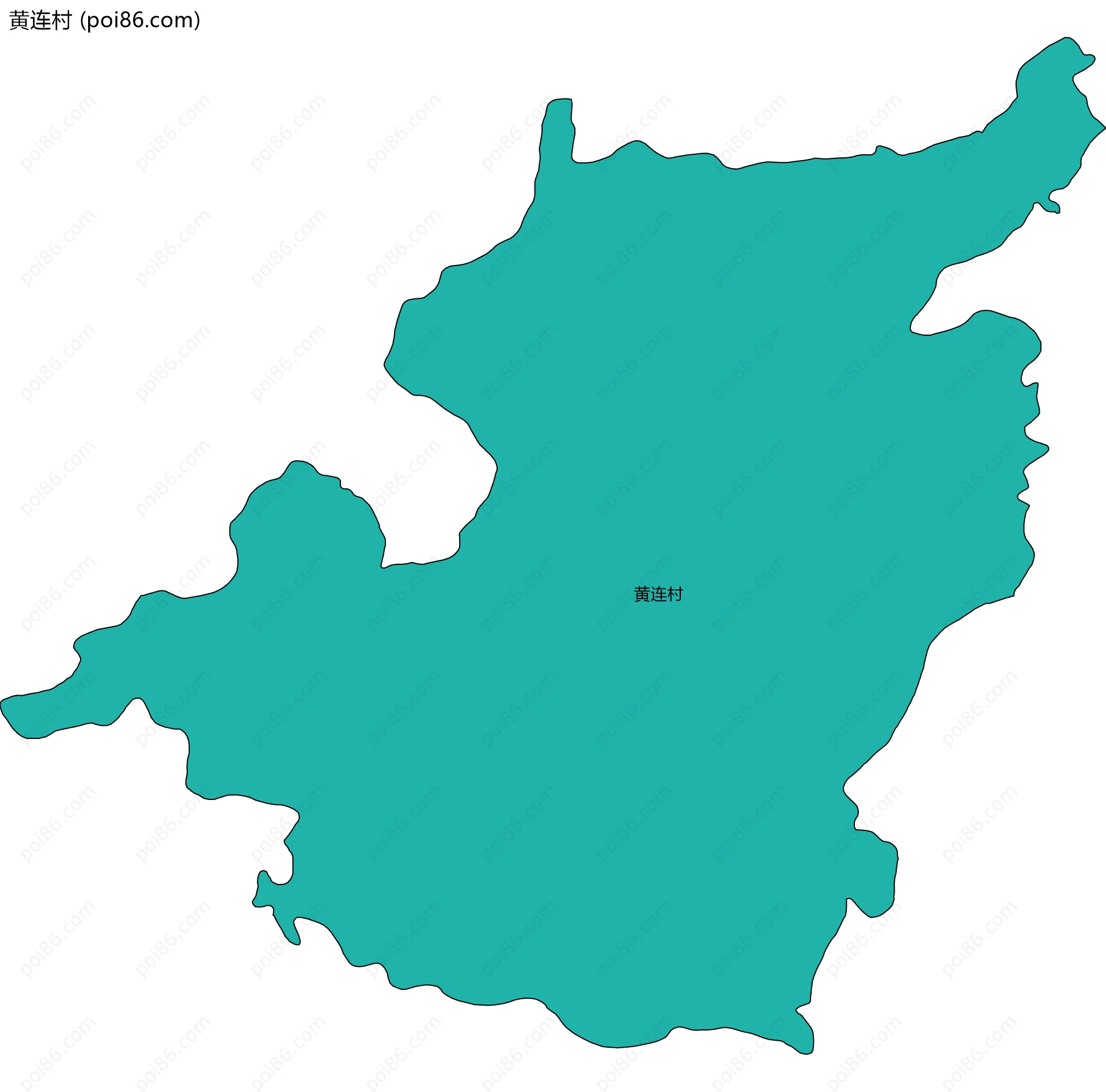 黄连村边界地图