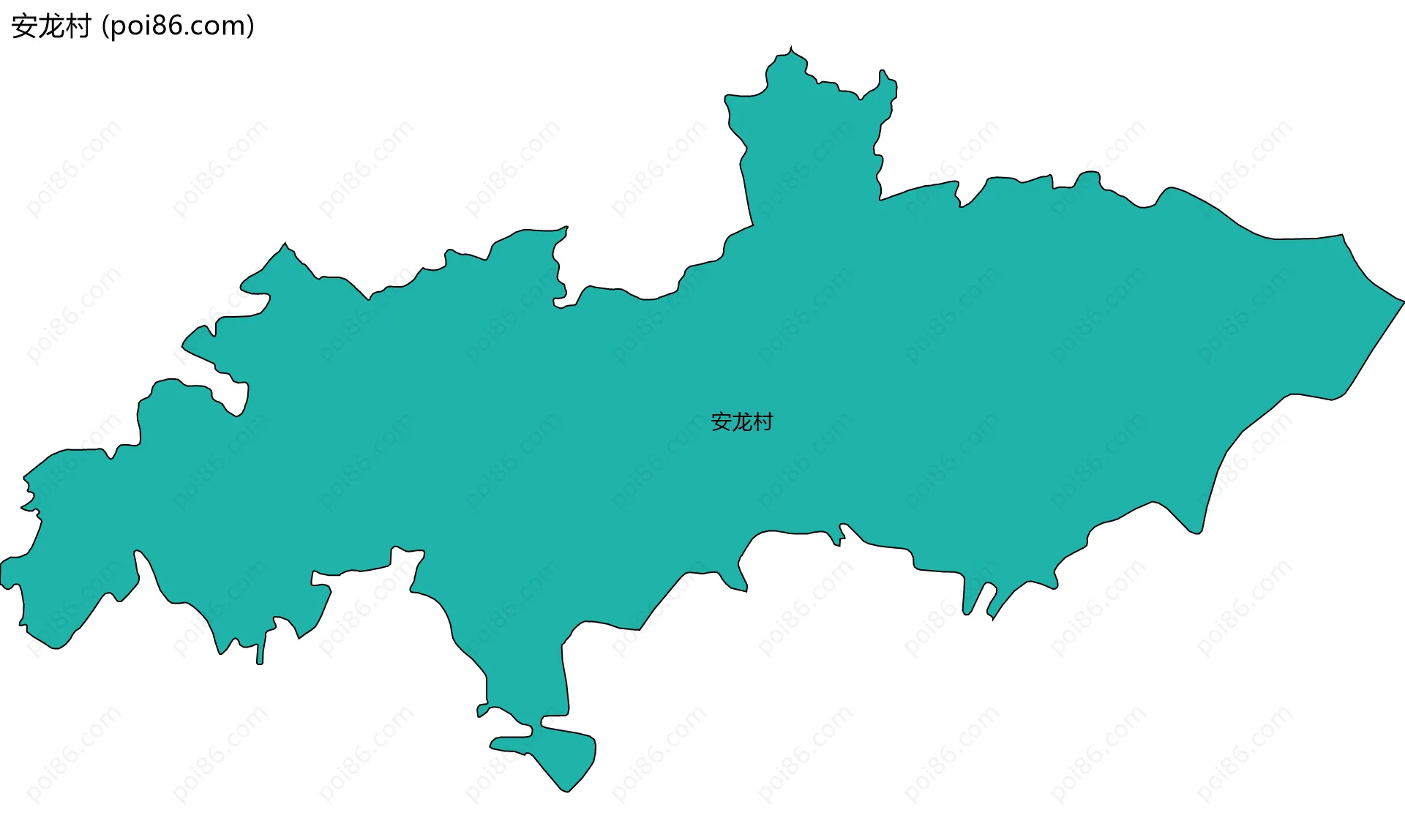 安龙村边界地图