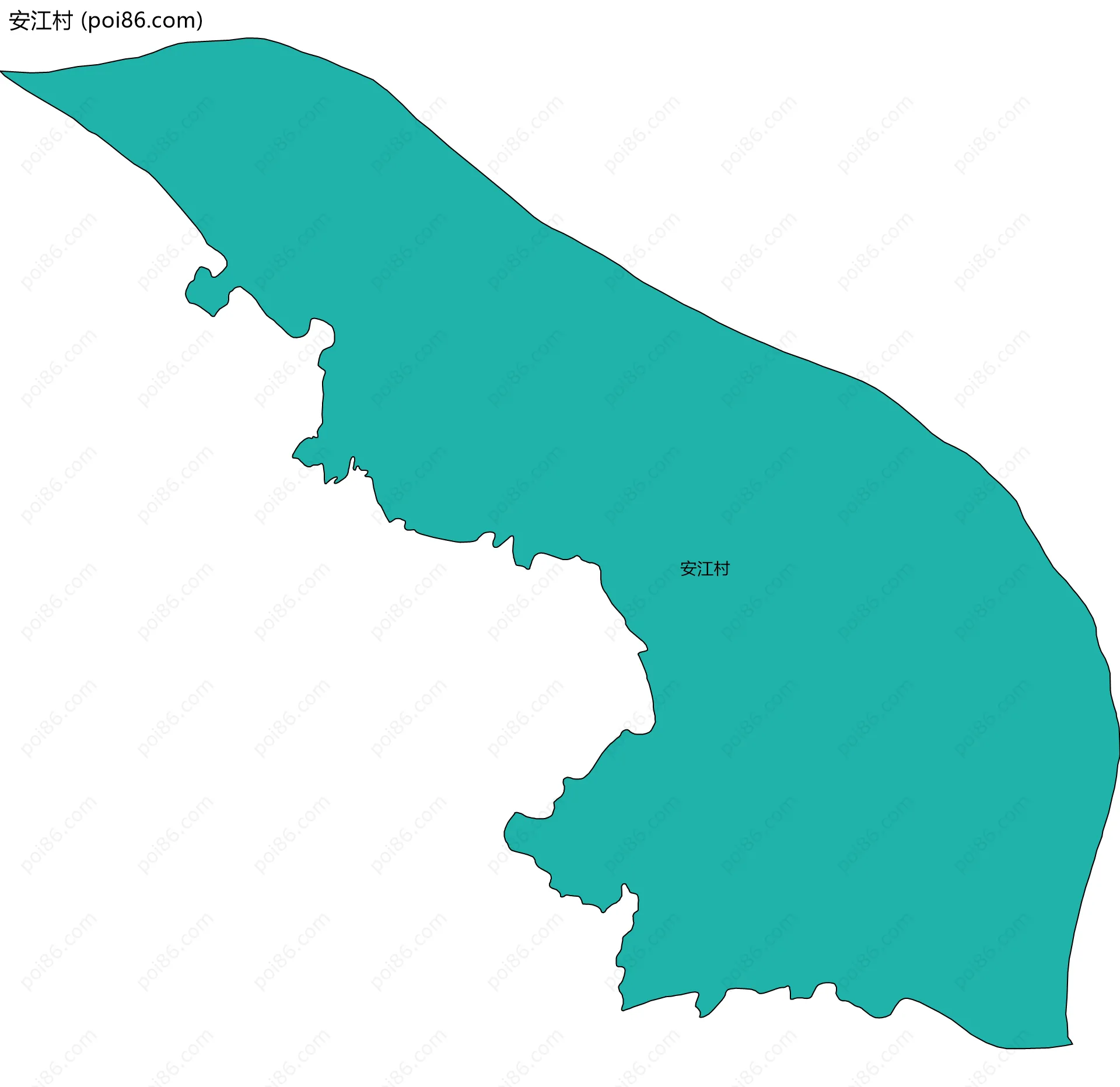 安江村边界地图