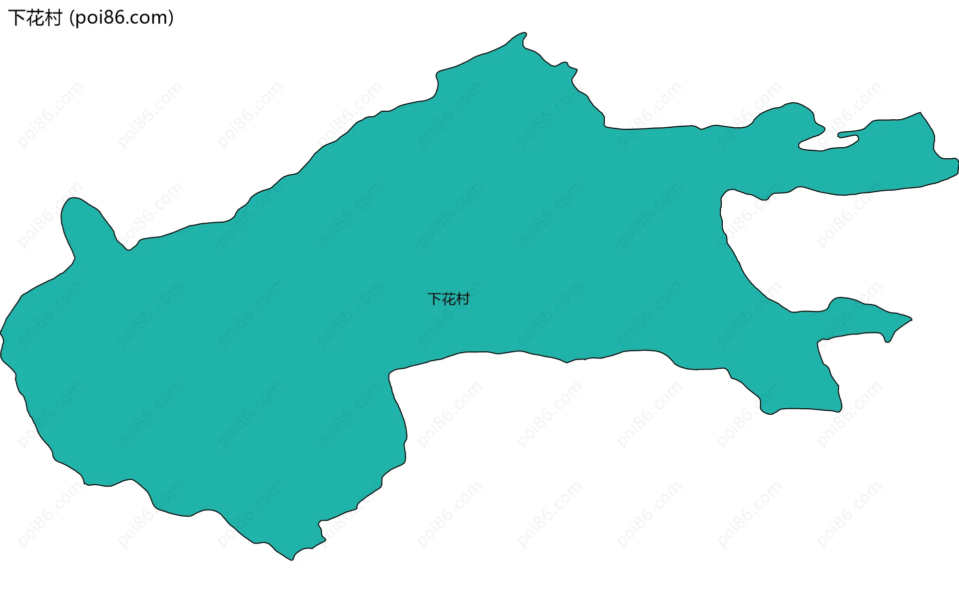 下花村边界地图