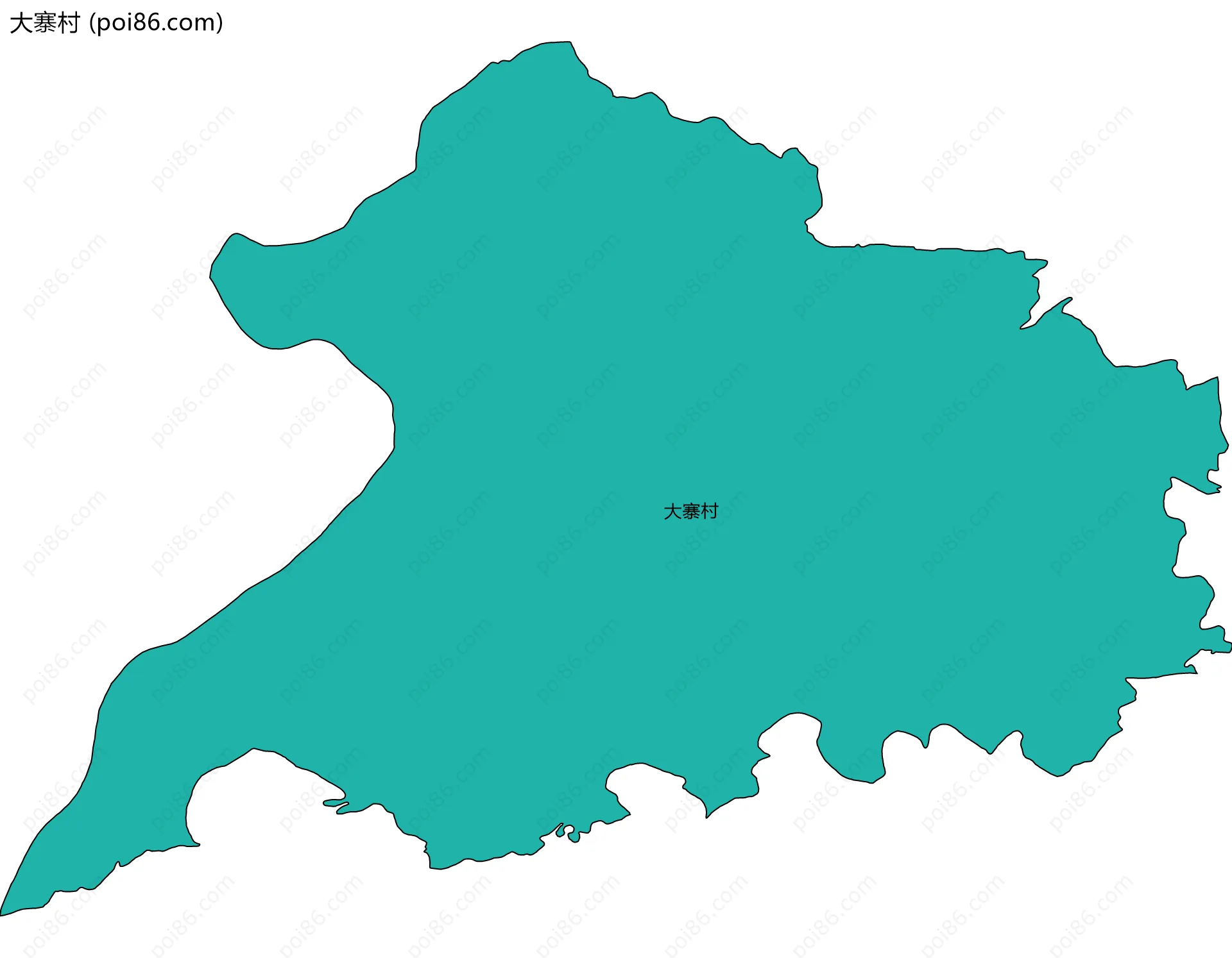 大寨村边界地图