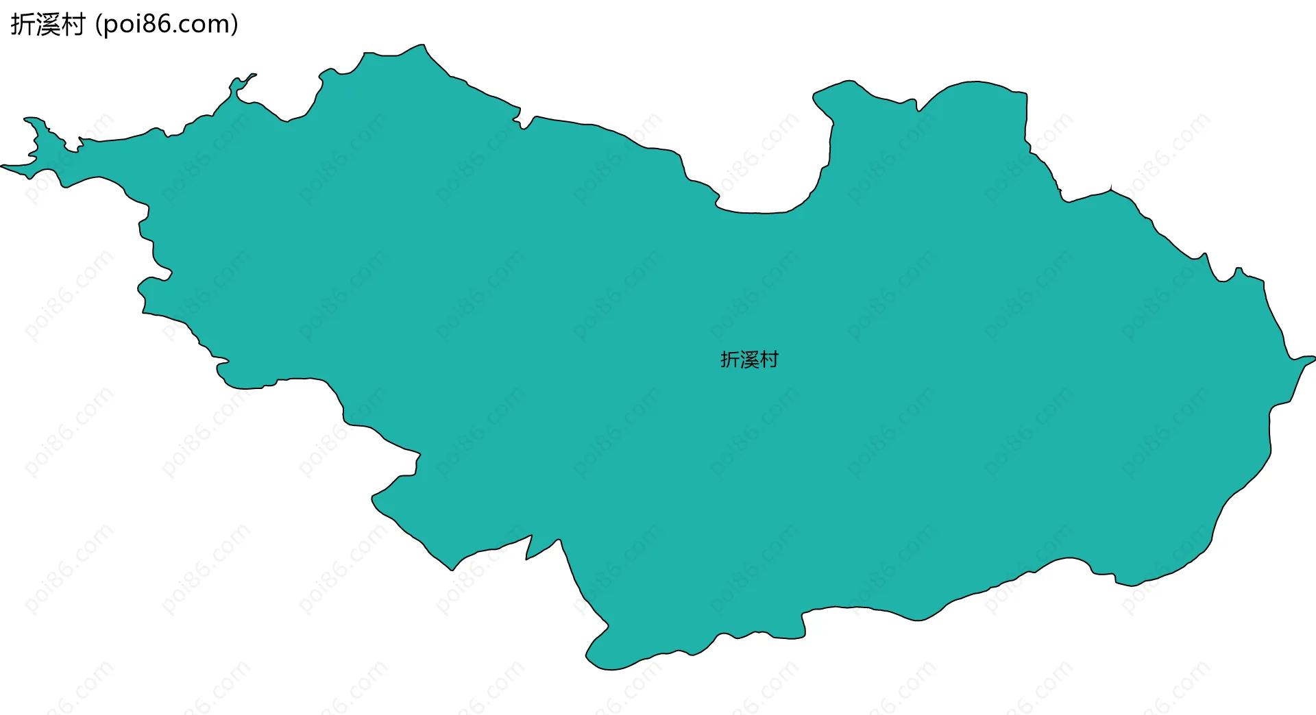 折溪村边界地图