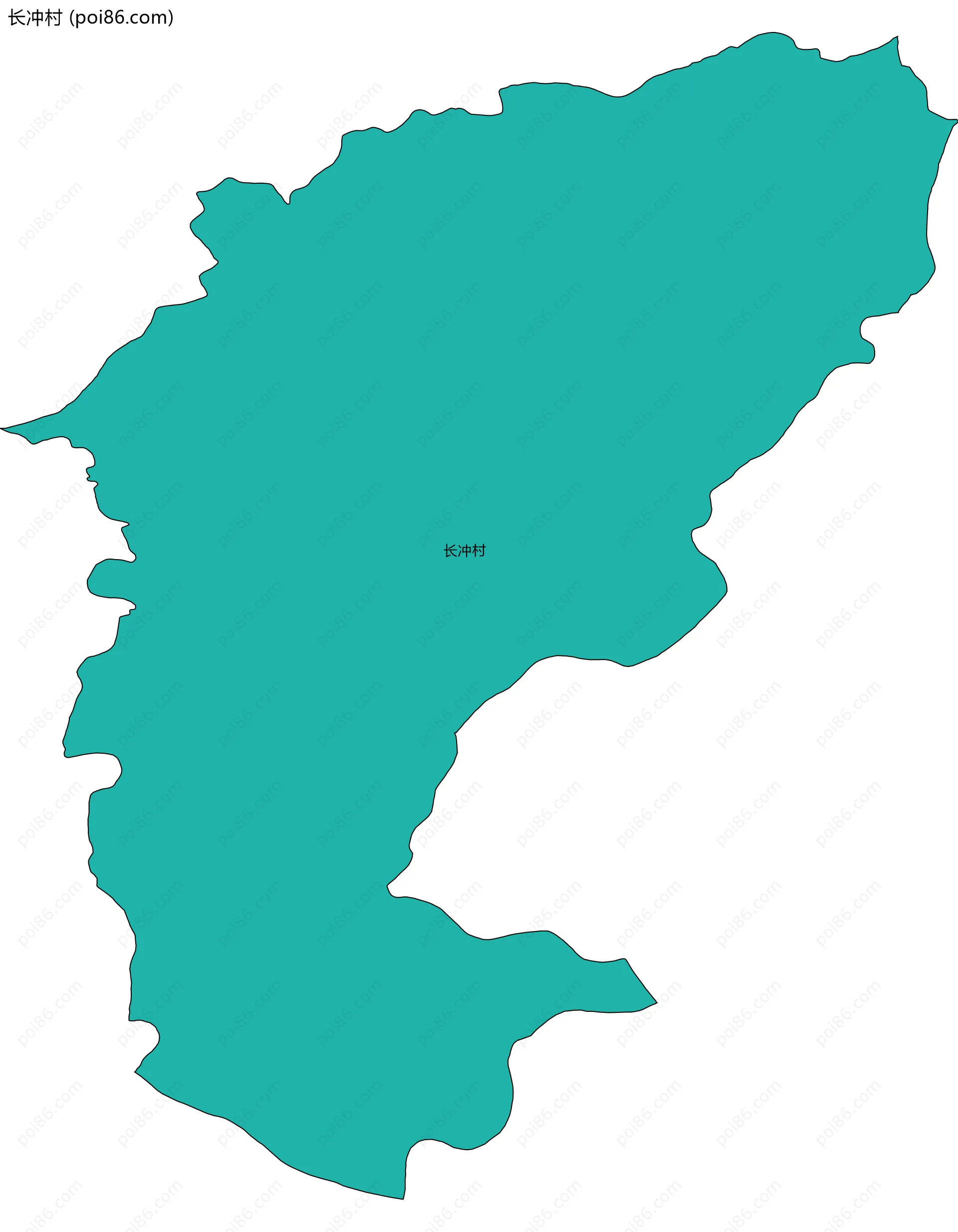 长冲村边界地图