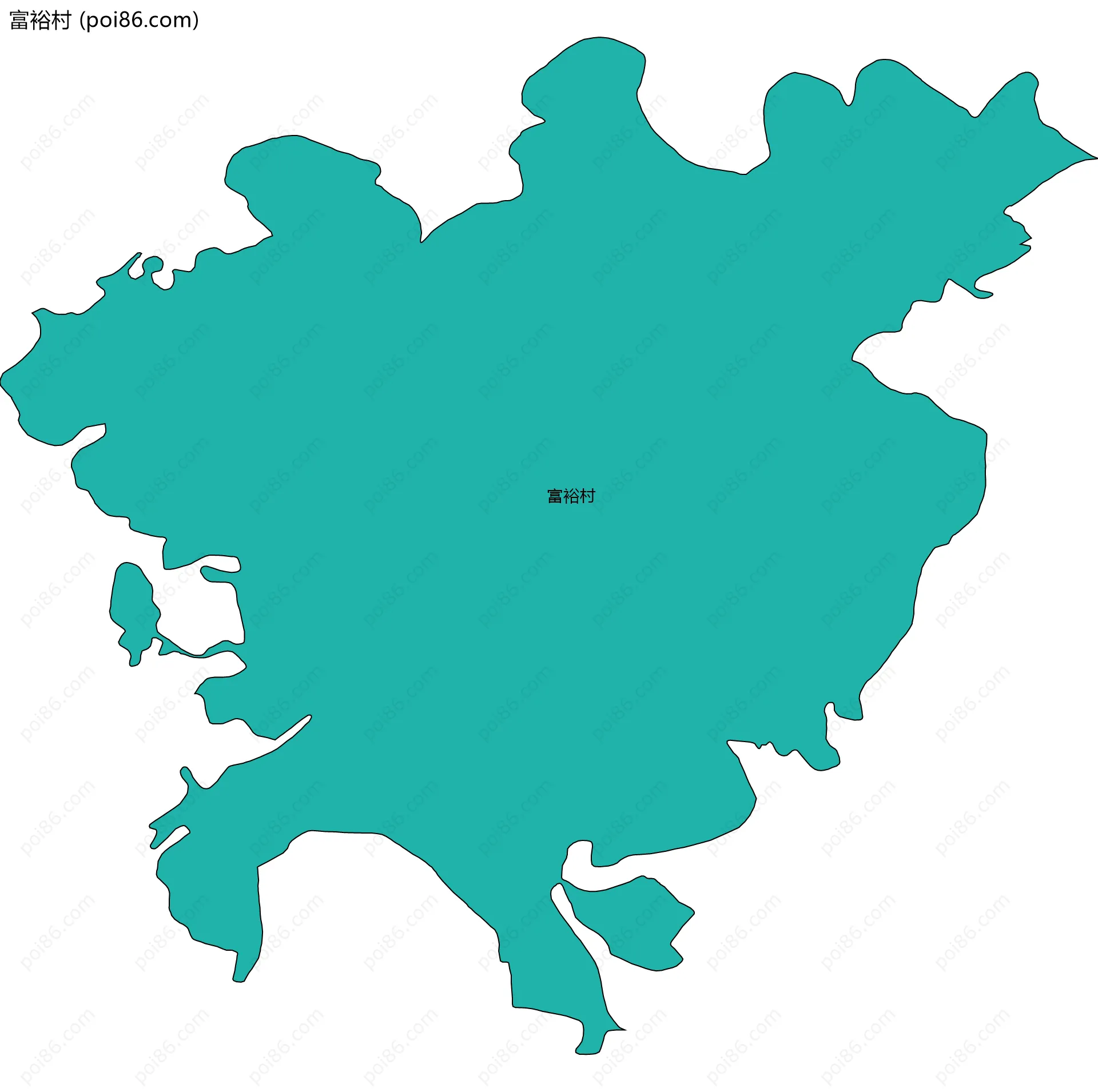 富裕村边界地图