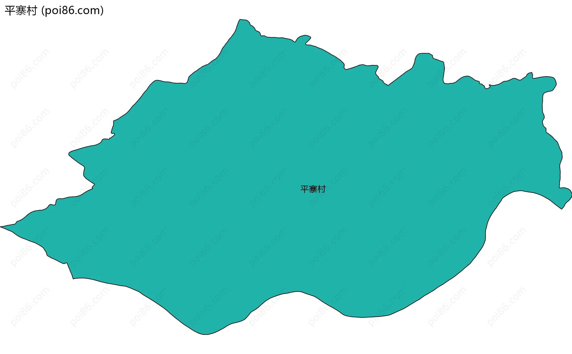 平寨村边界地图