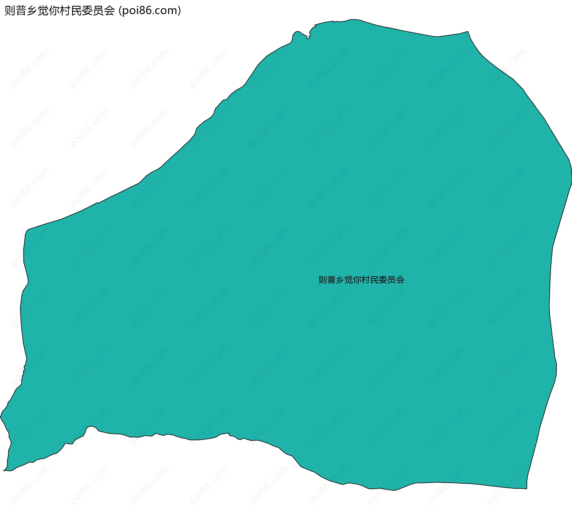 则普乡觉你村民委员会边界地图