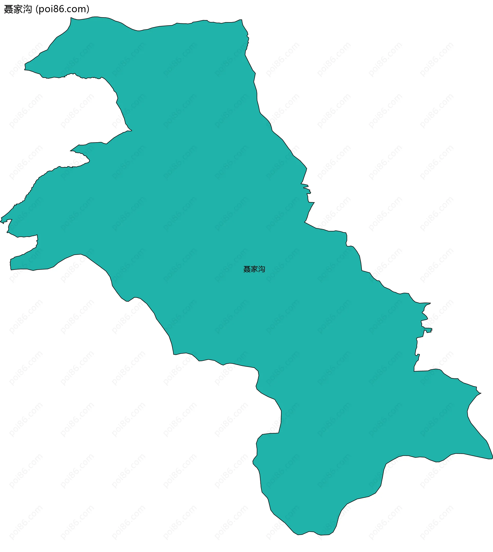 聂家沟边界地图