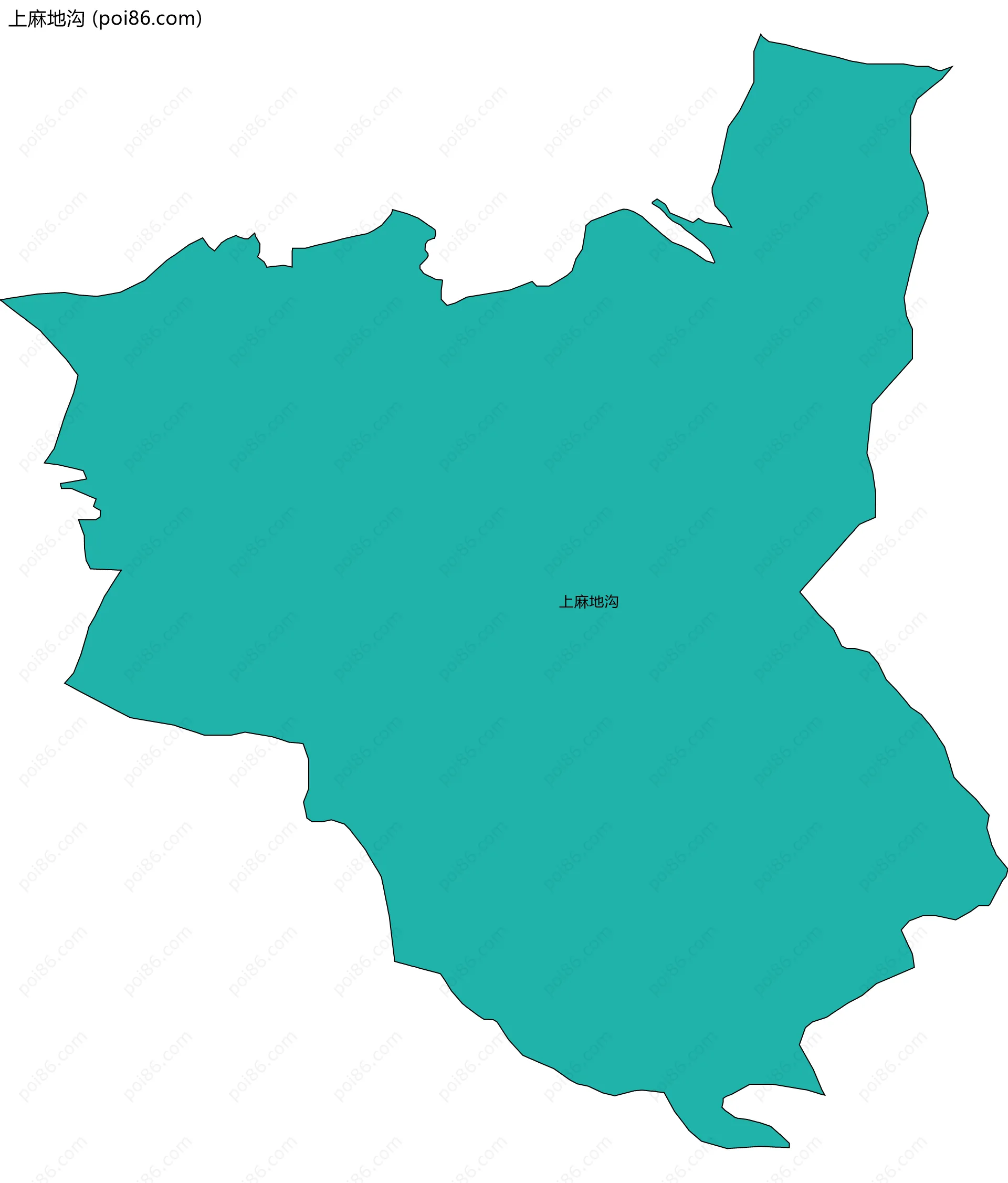 上麻地沟边界地图