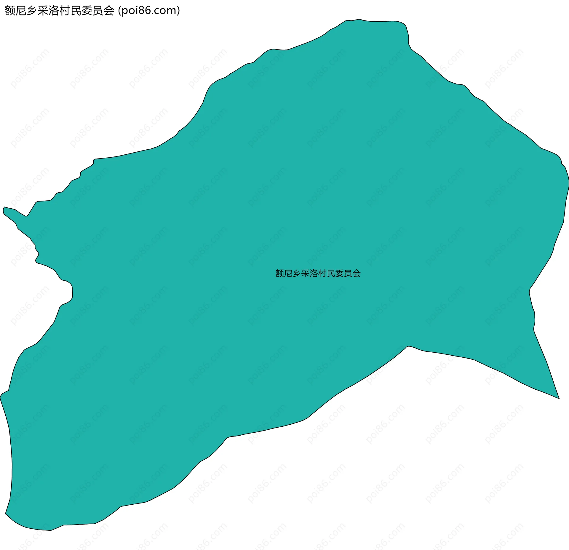 额尼乡采洛村民委员会边界地图