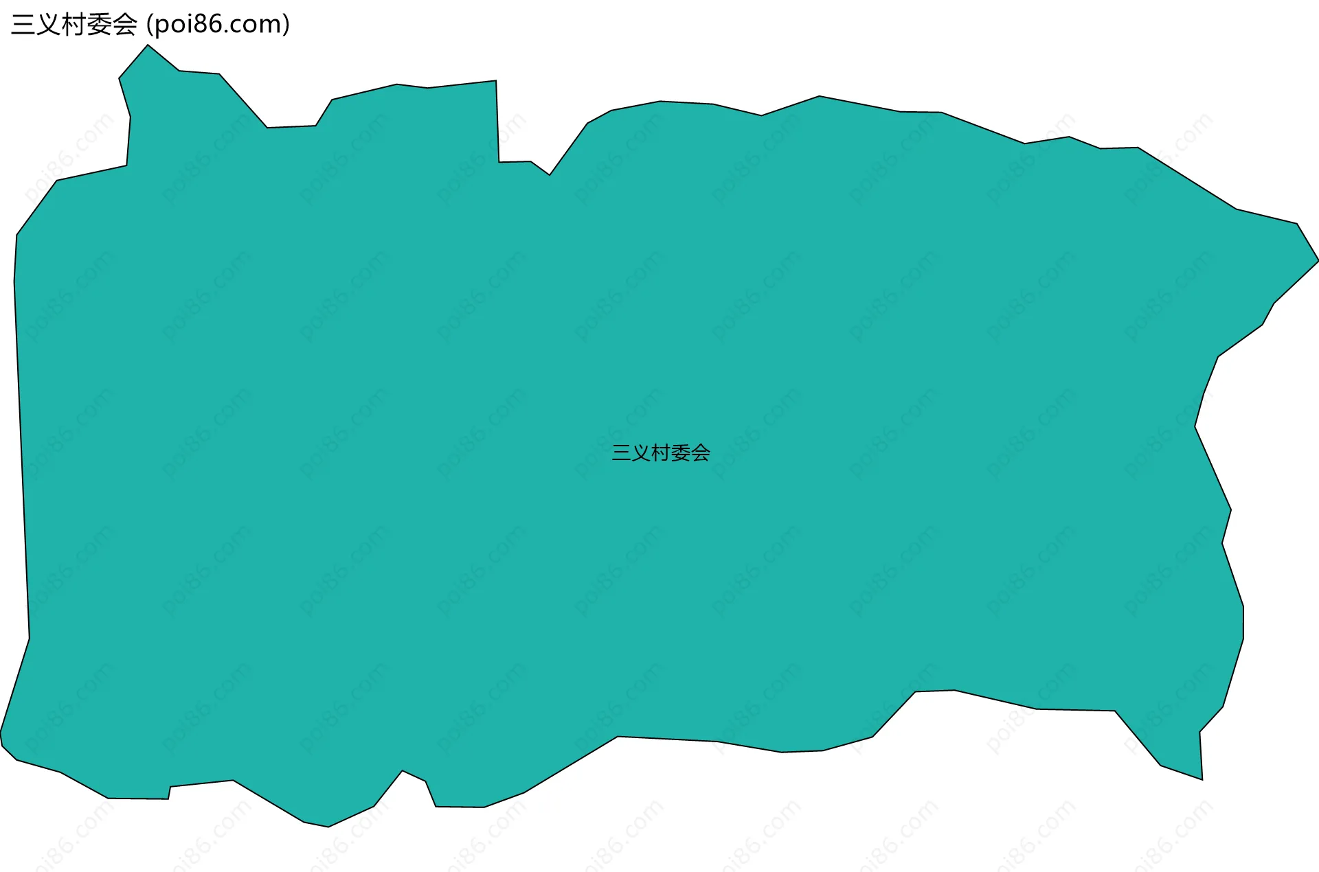 三义村委会边界地图