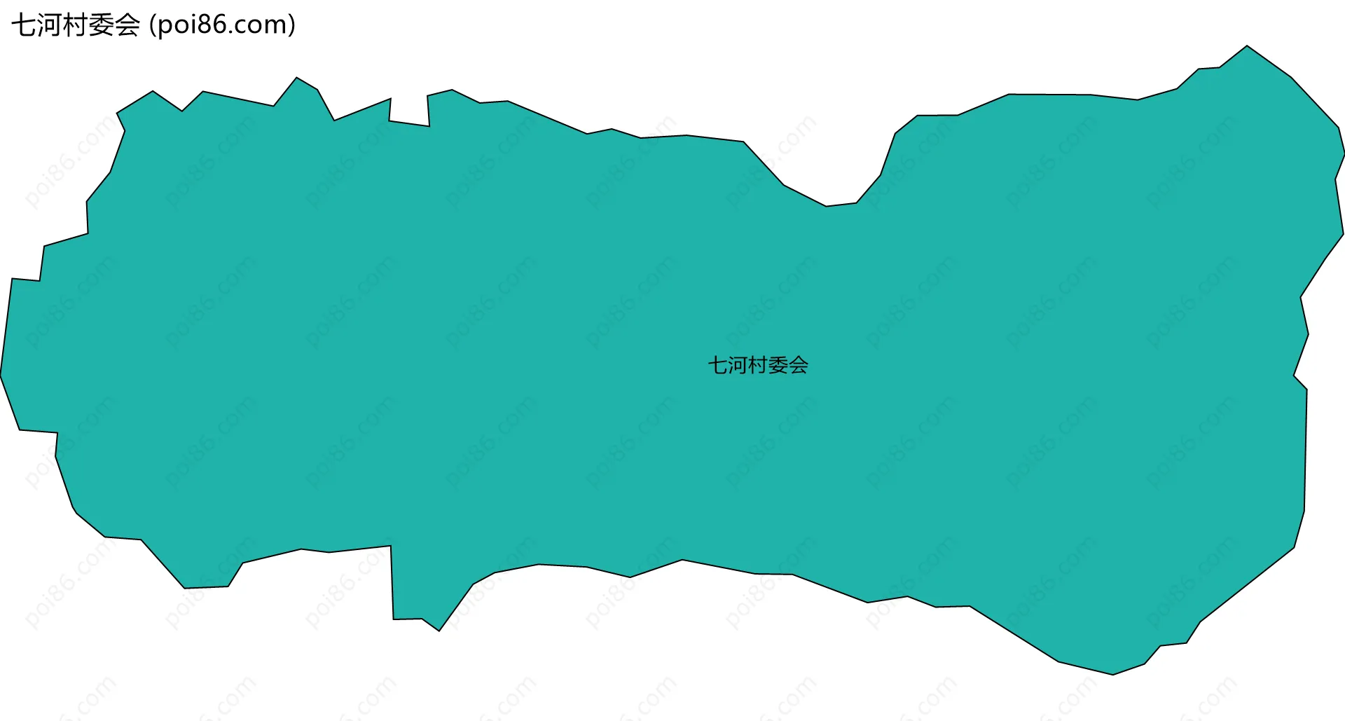 七河村委会边界地图