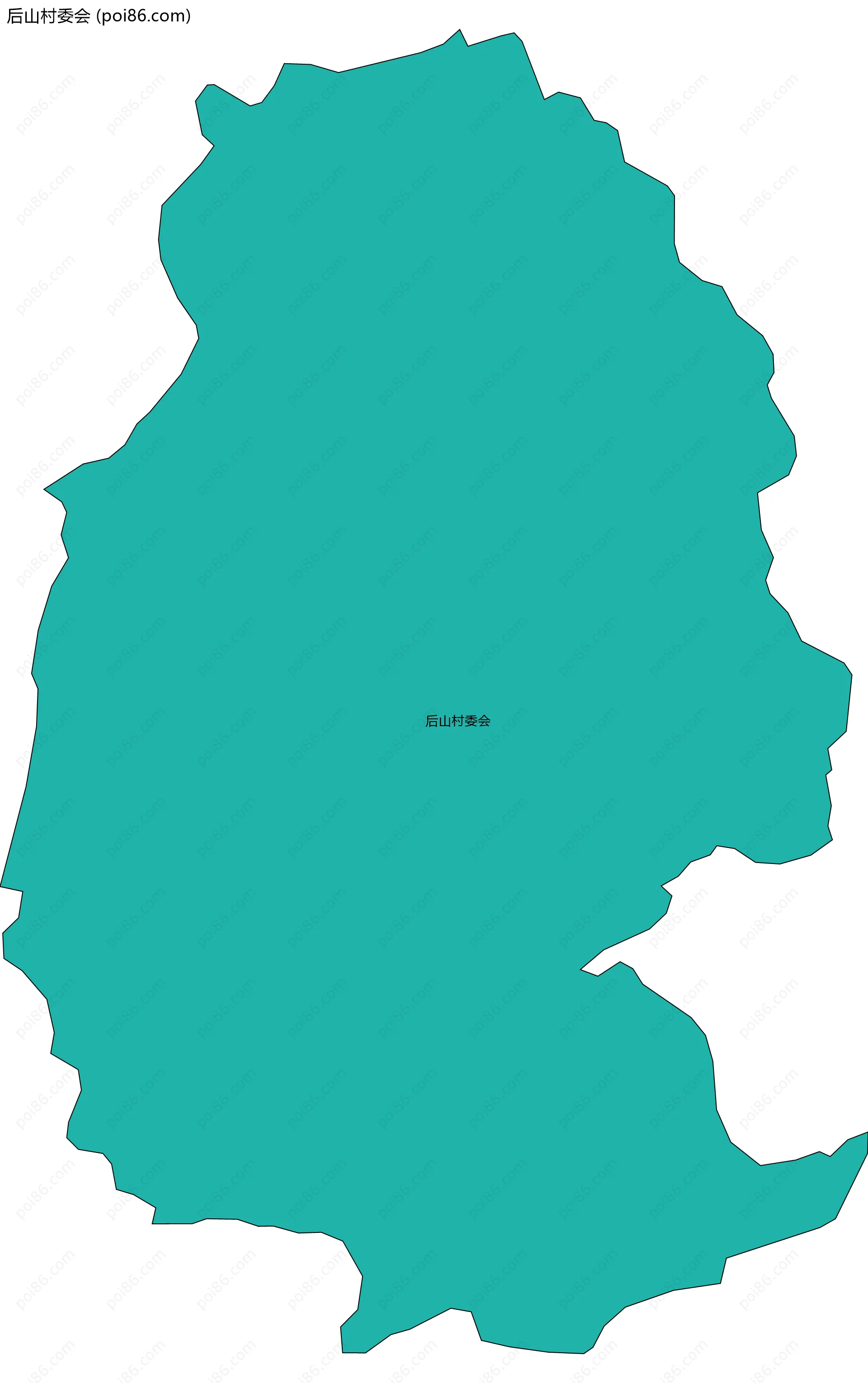 后山村委会边界地图