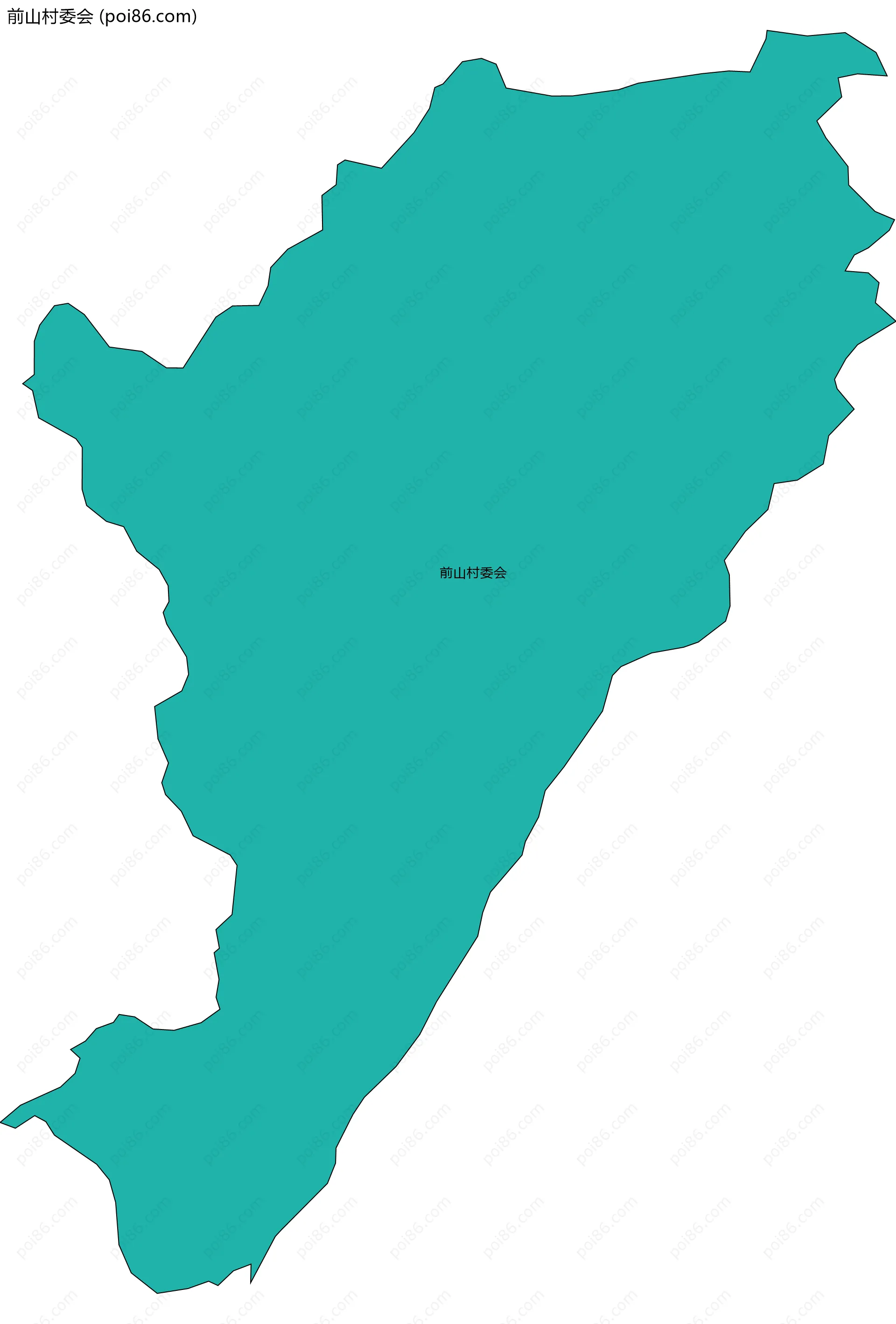 前山村委会边界地图