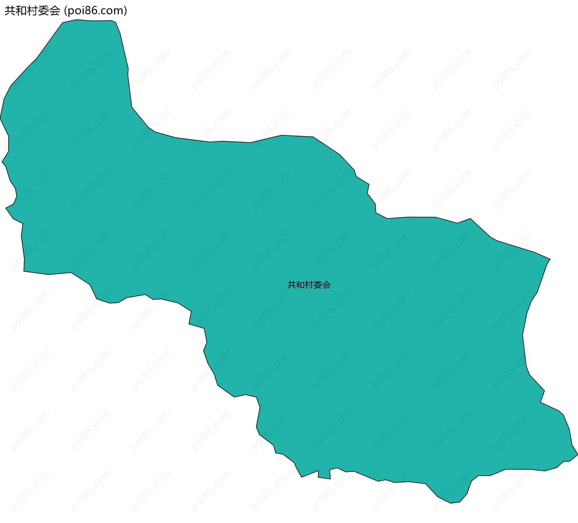 共和村委会边界地图