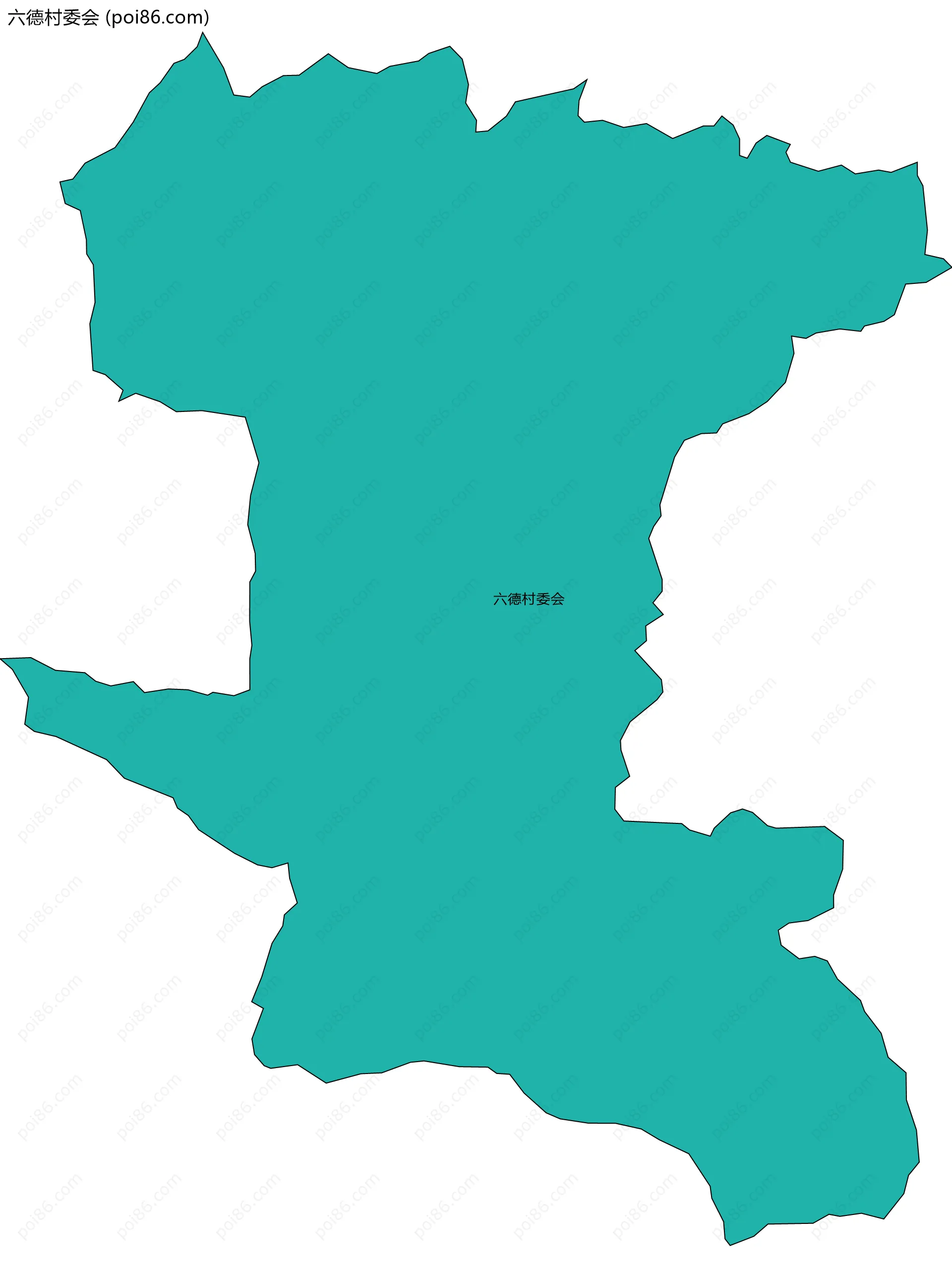 六德村委会边界地图