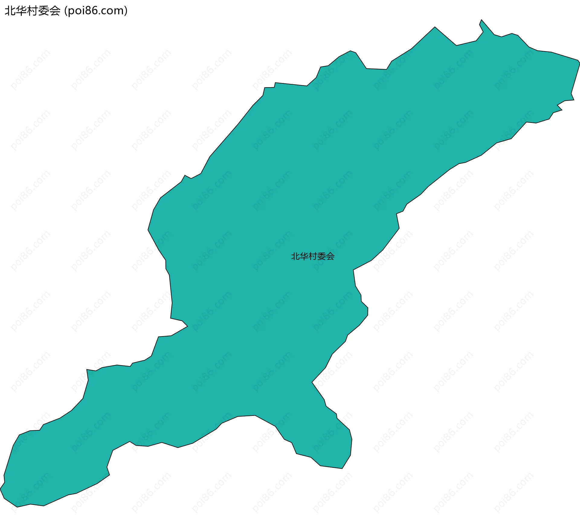 北华村委会边界地图