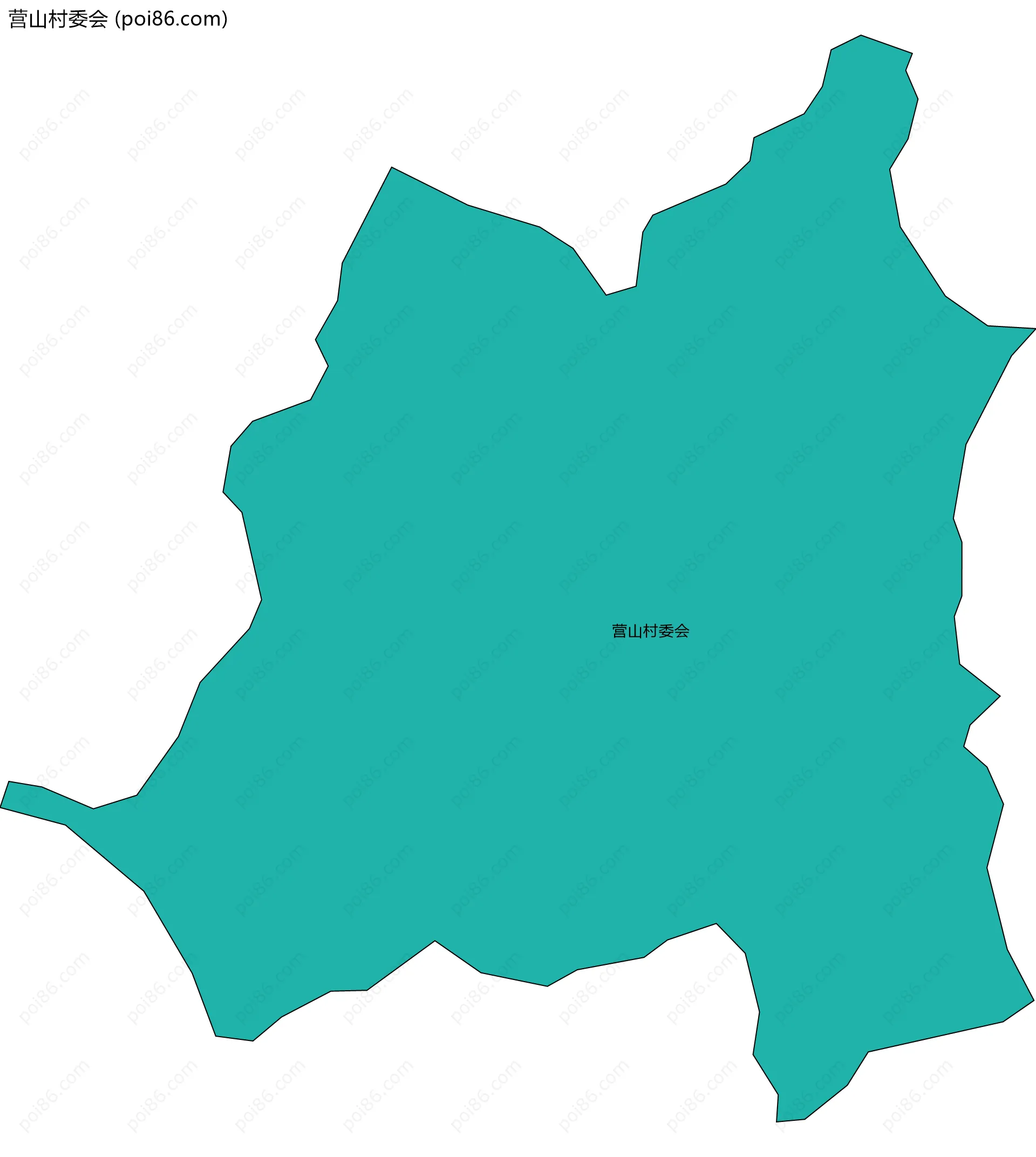 营山村委会边界地图