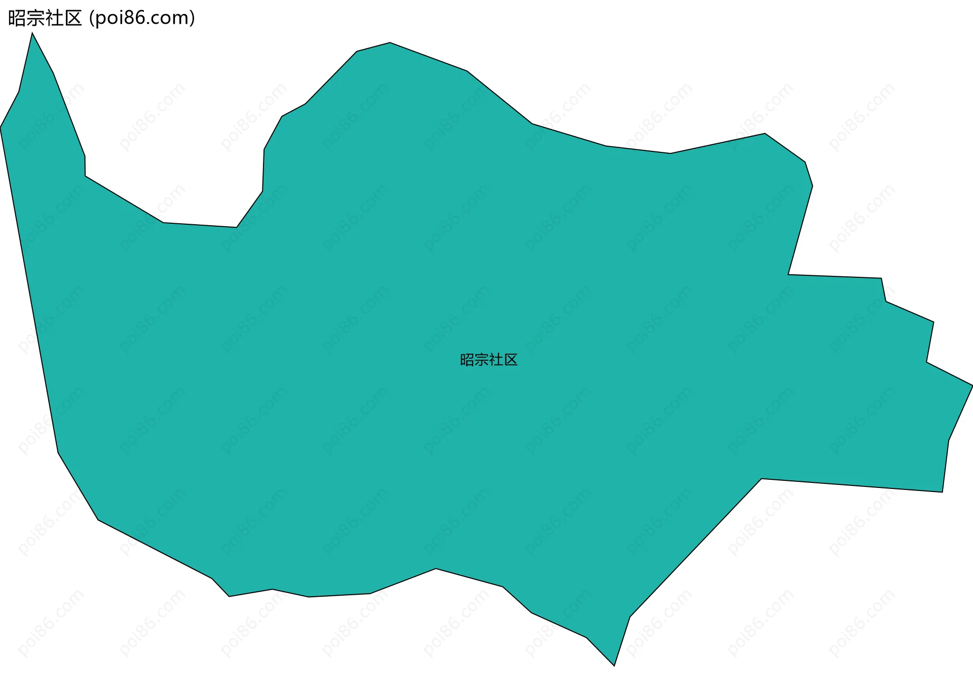昭宗社区边界地图