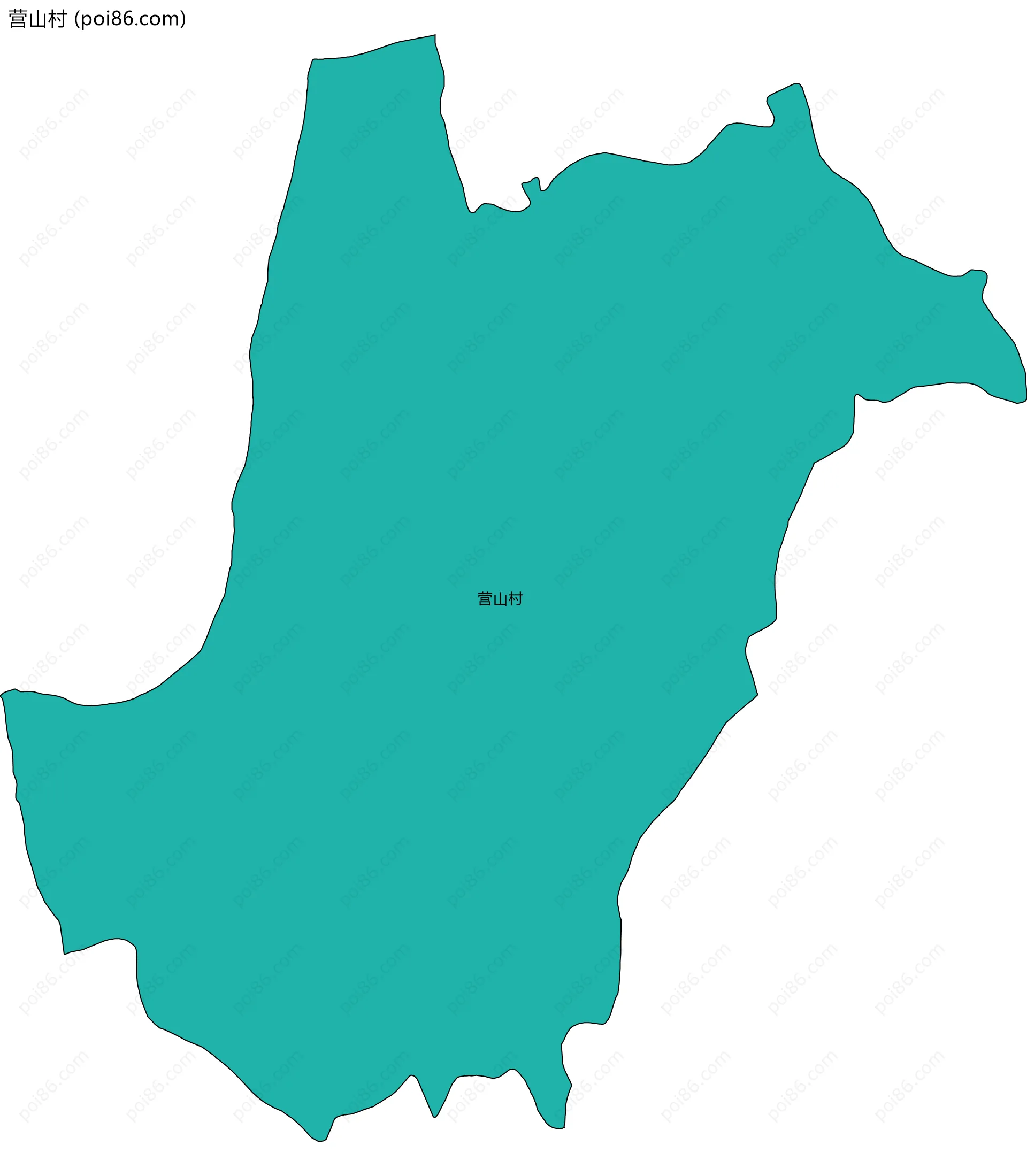 营山村边界地图