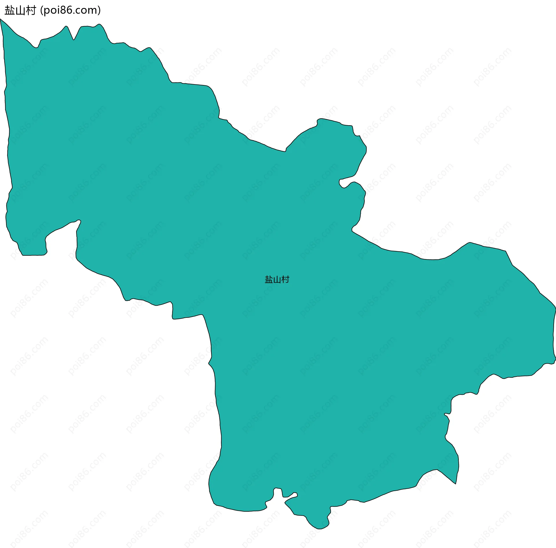 盐山村边界地图