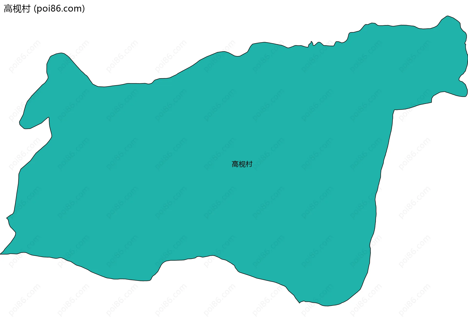 高枧村边界地图