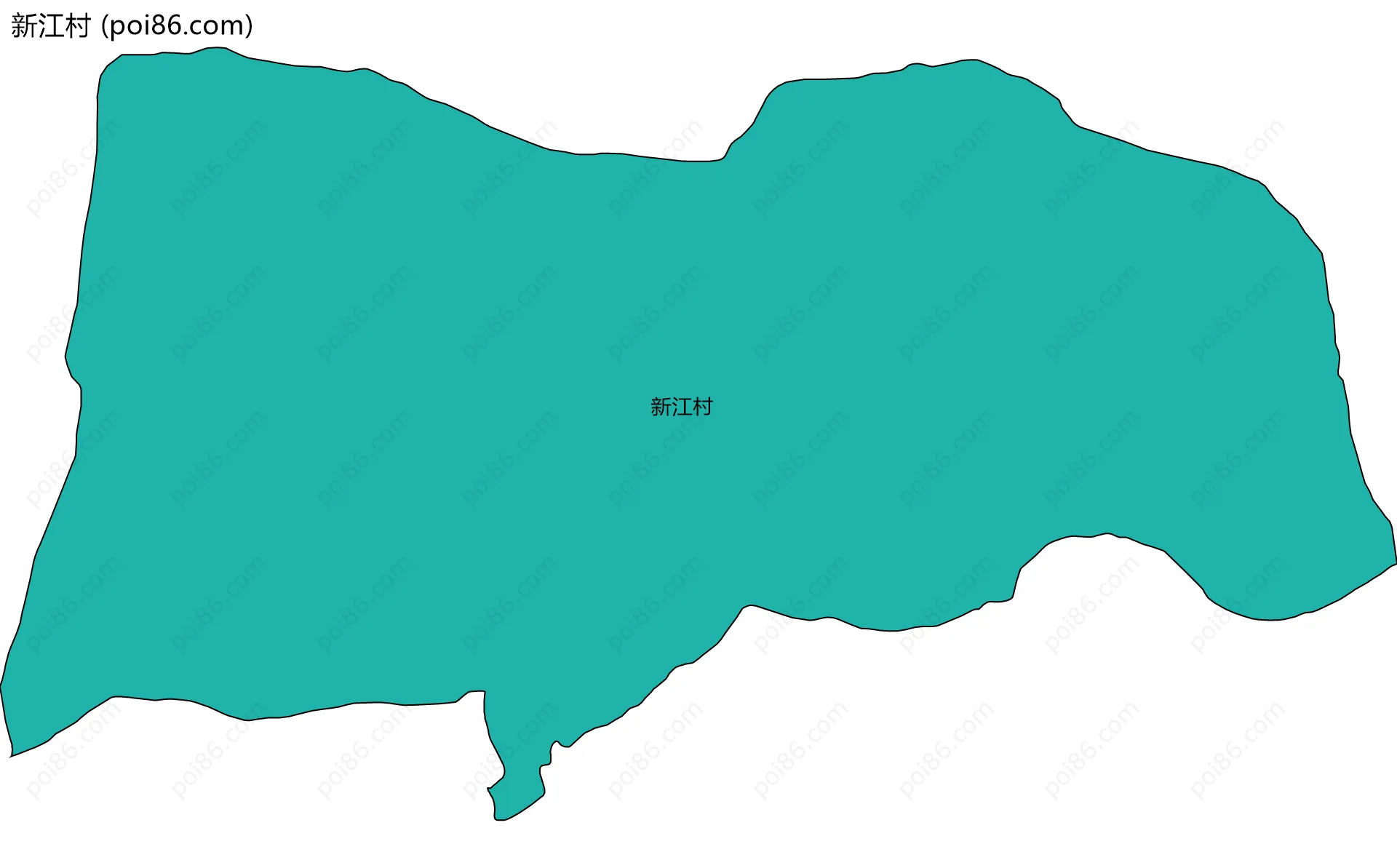 新江村边界地图