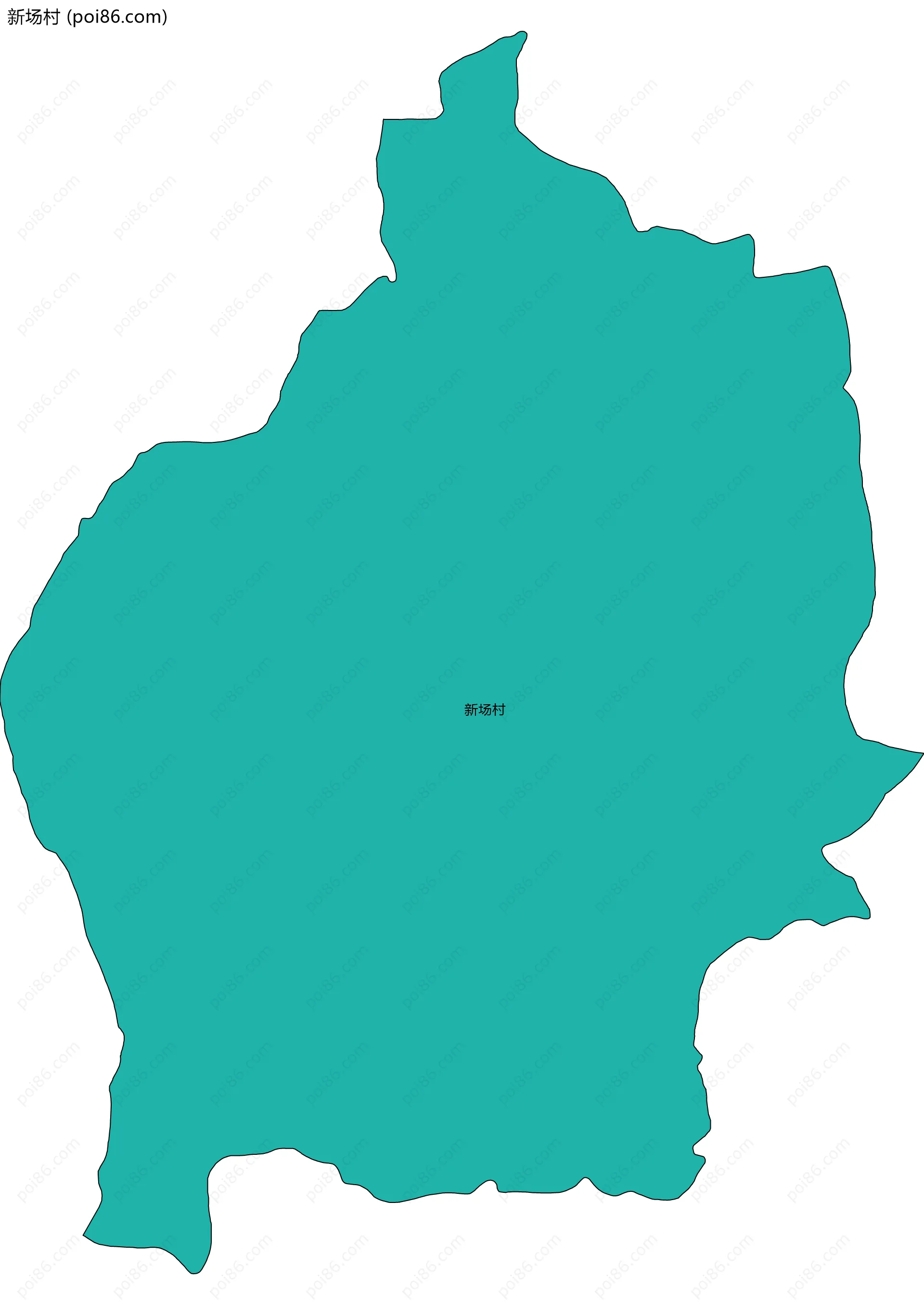 新场村边界地图