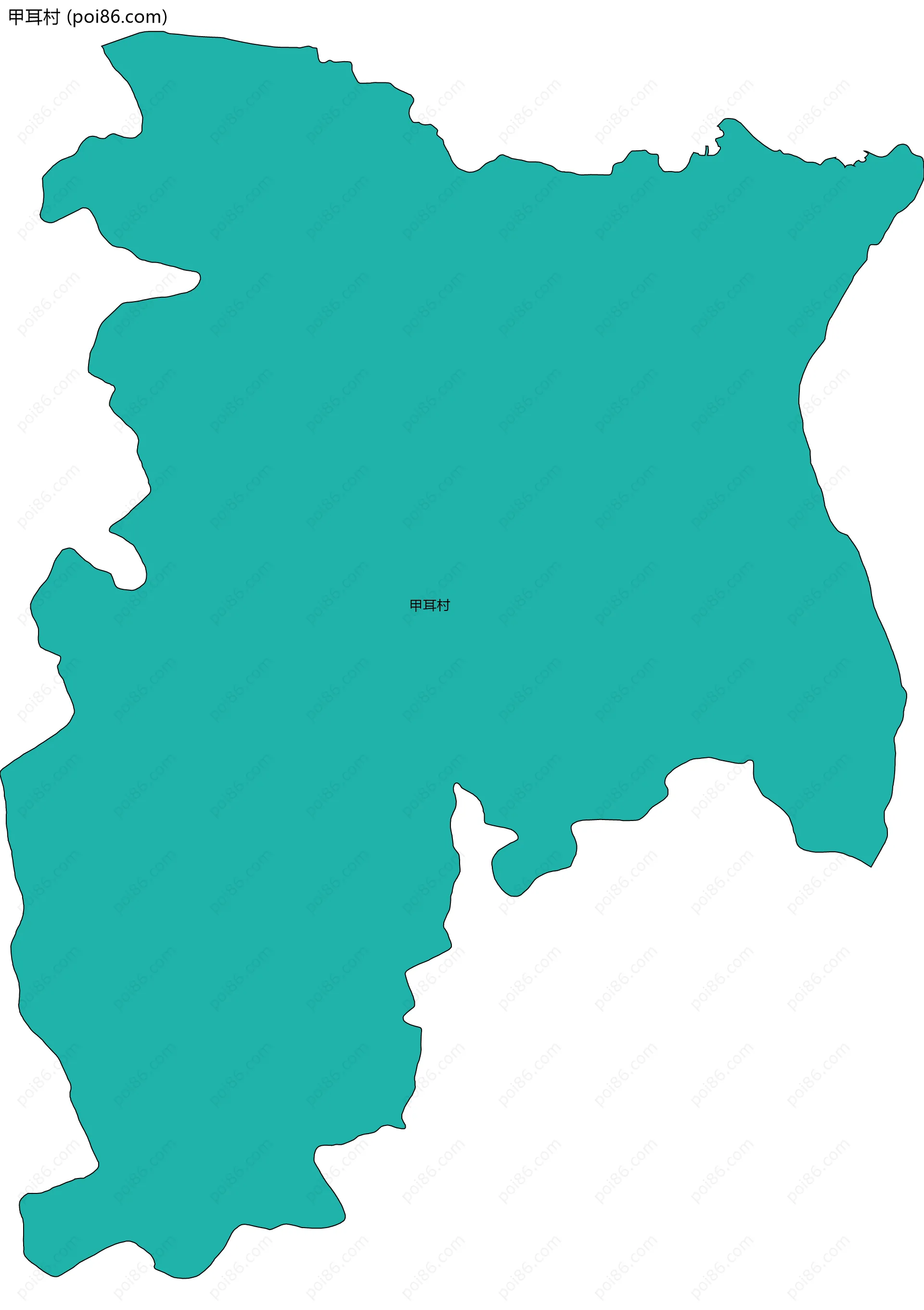 甲耳村边界地图