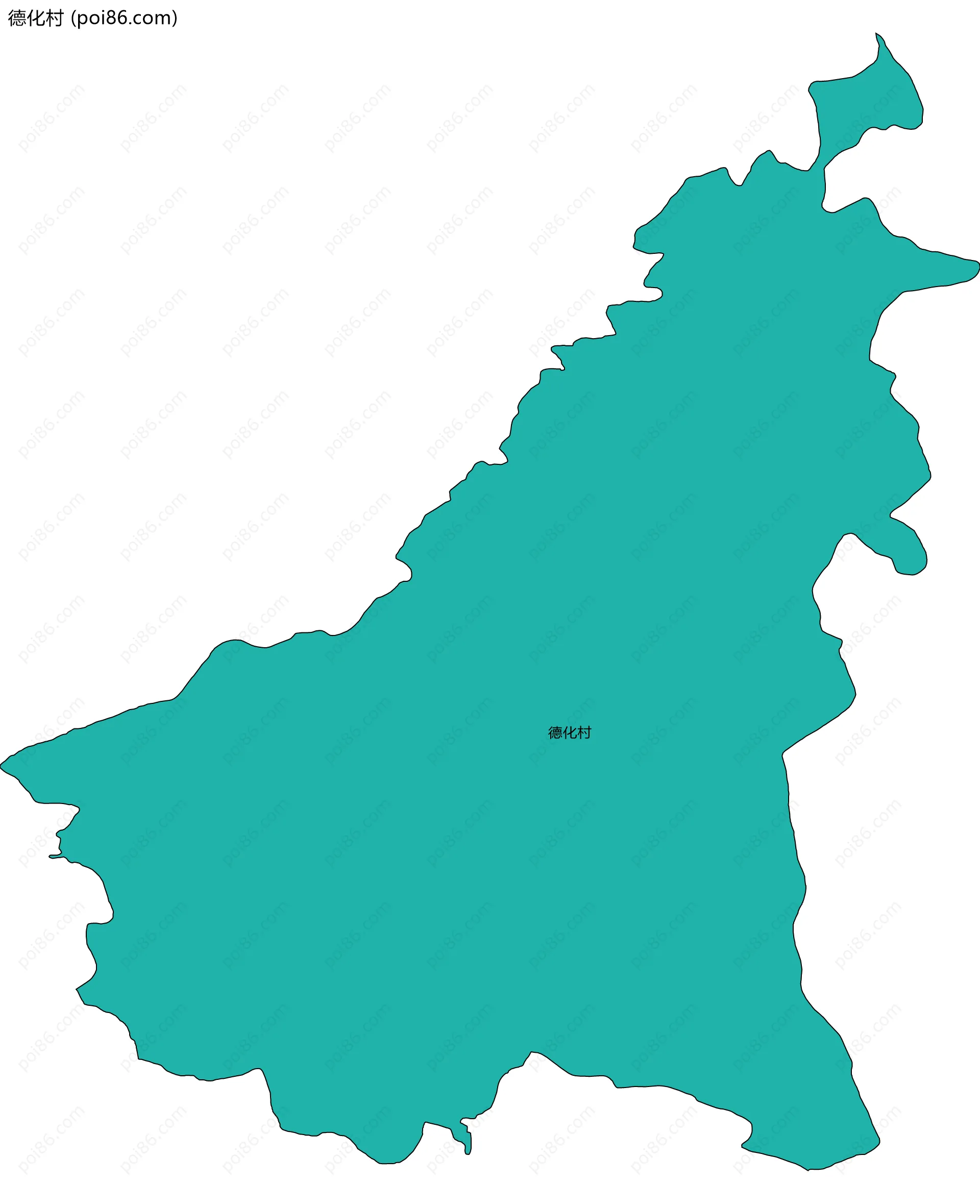 德化村边界地图