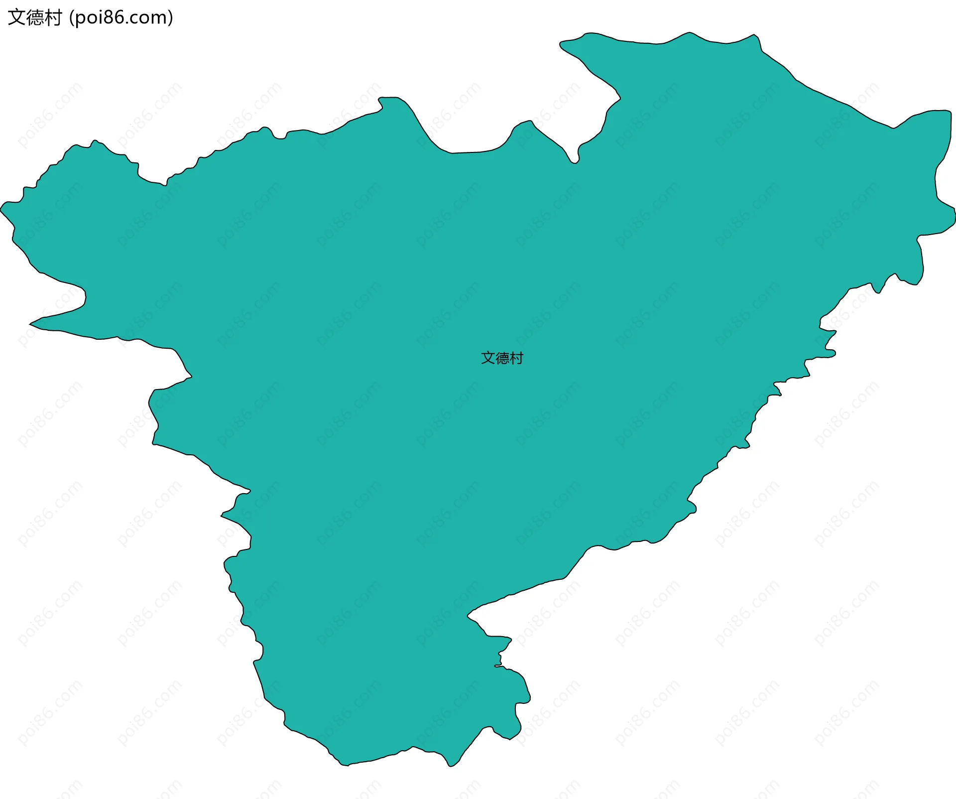 文德村边界地图