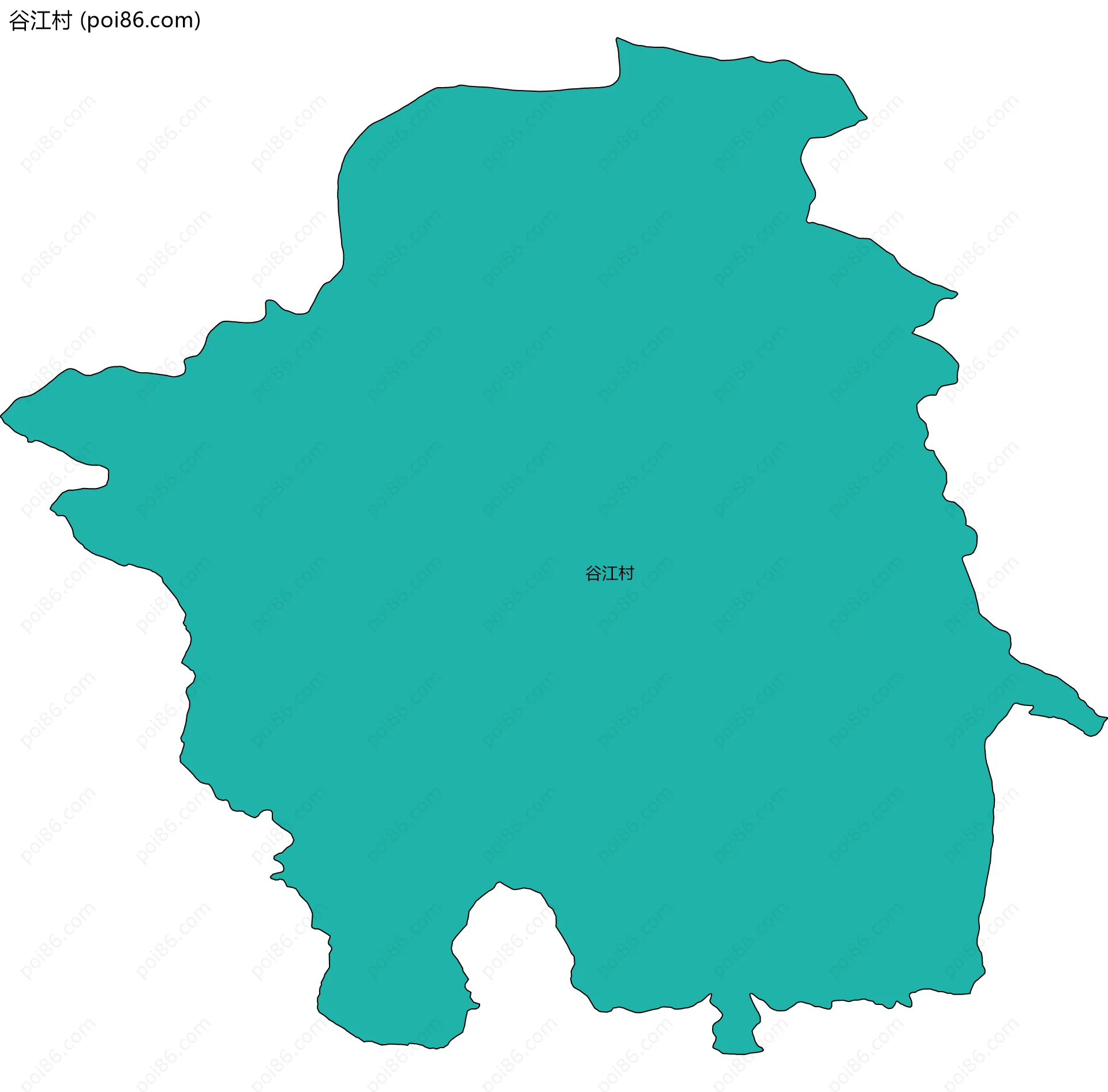 谷江村边界地图