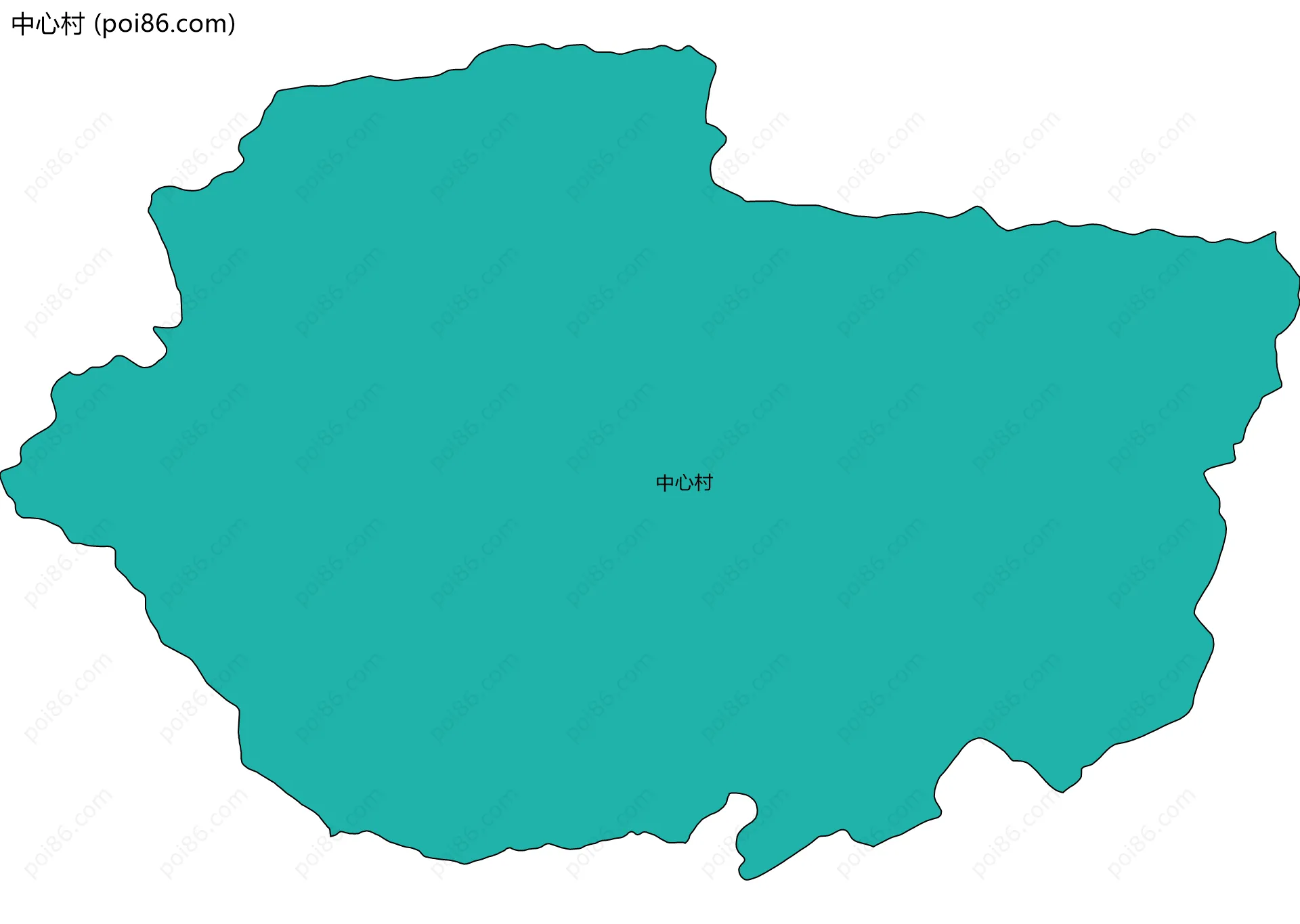 中心村边界地图