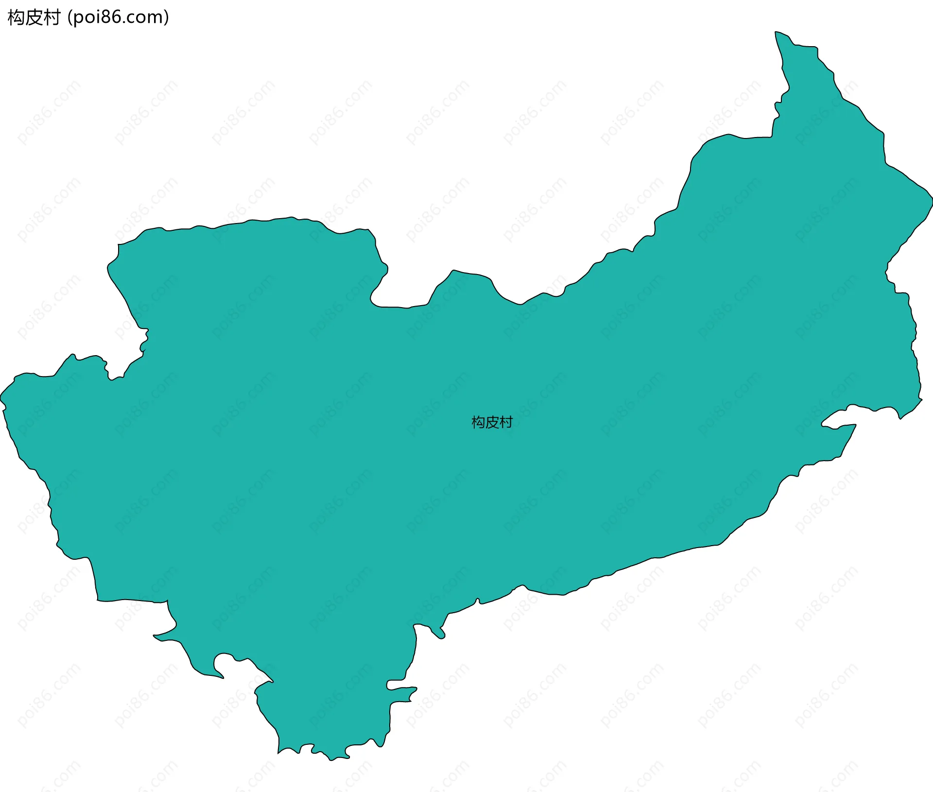 构皮村边界地图