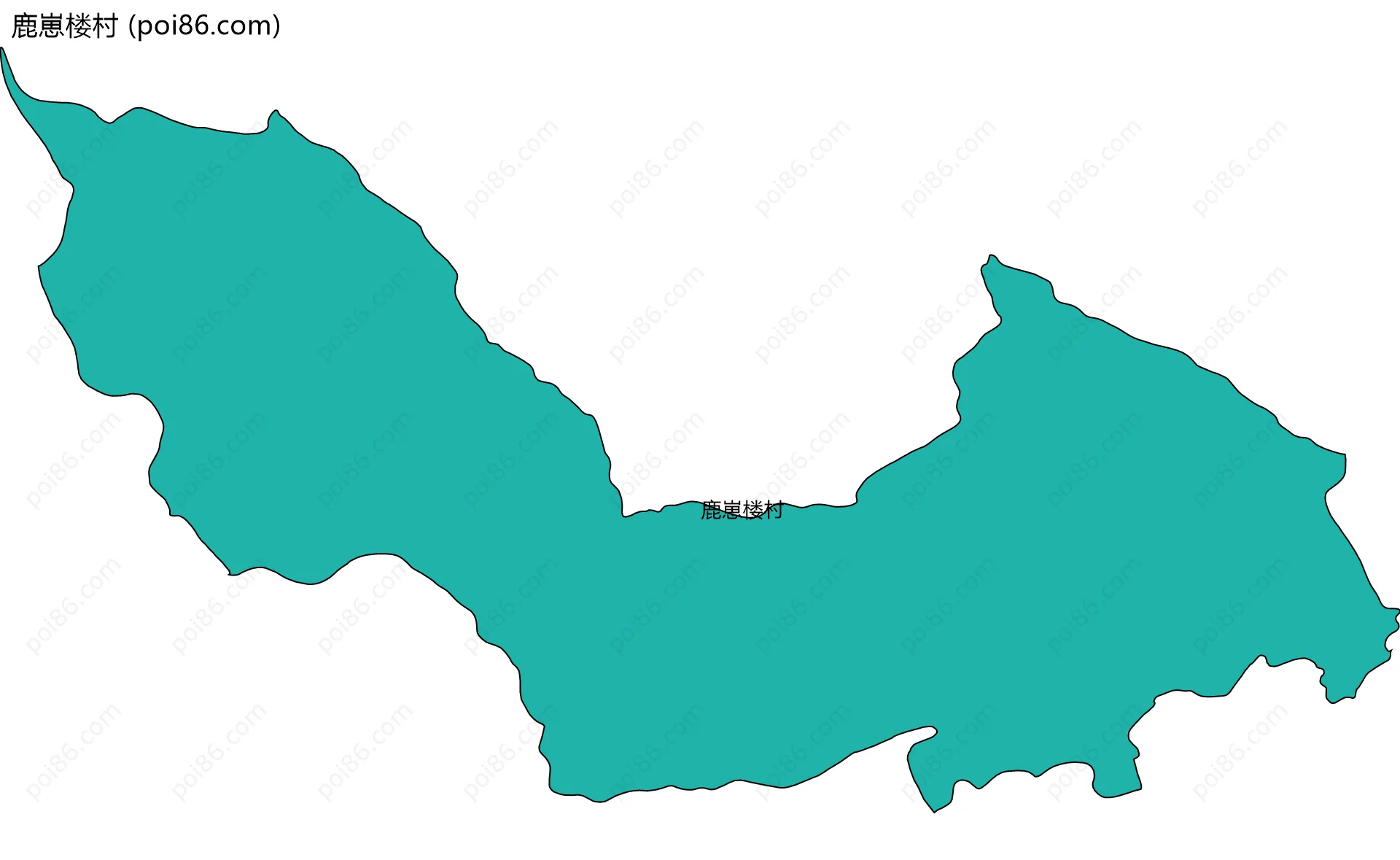 鹿崽楼村边界地图